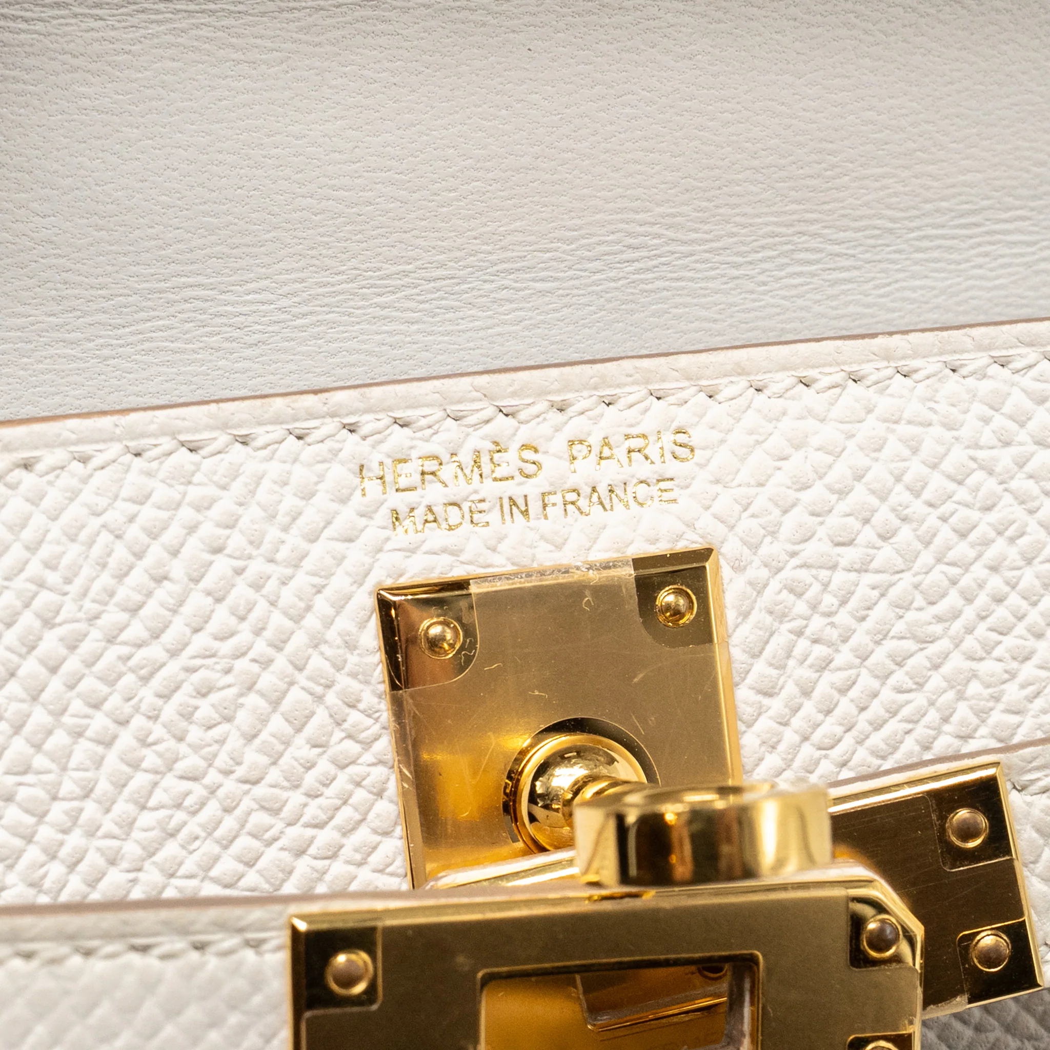 HERMES MINI KELLY II EPSOM GRIS PALE GHW STAMP W - Image 15