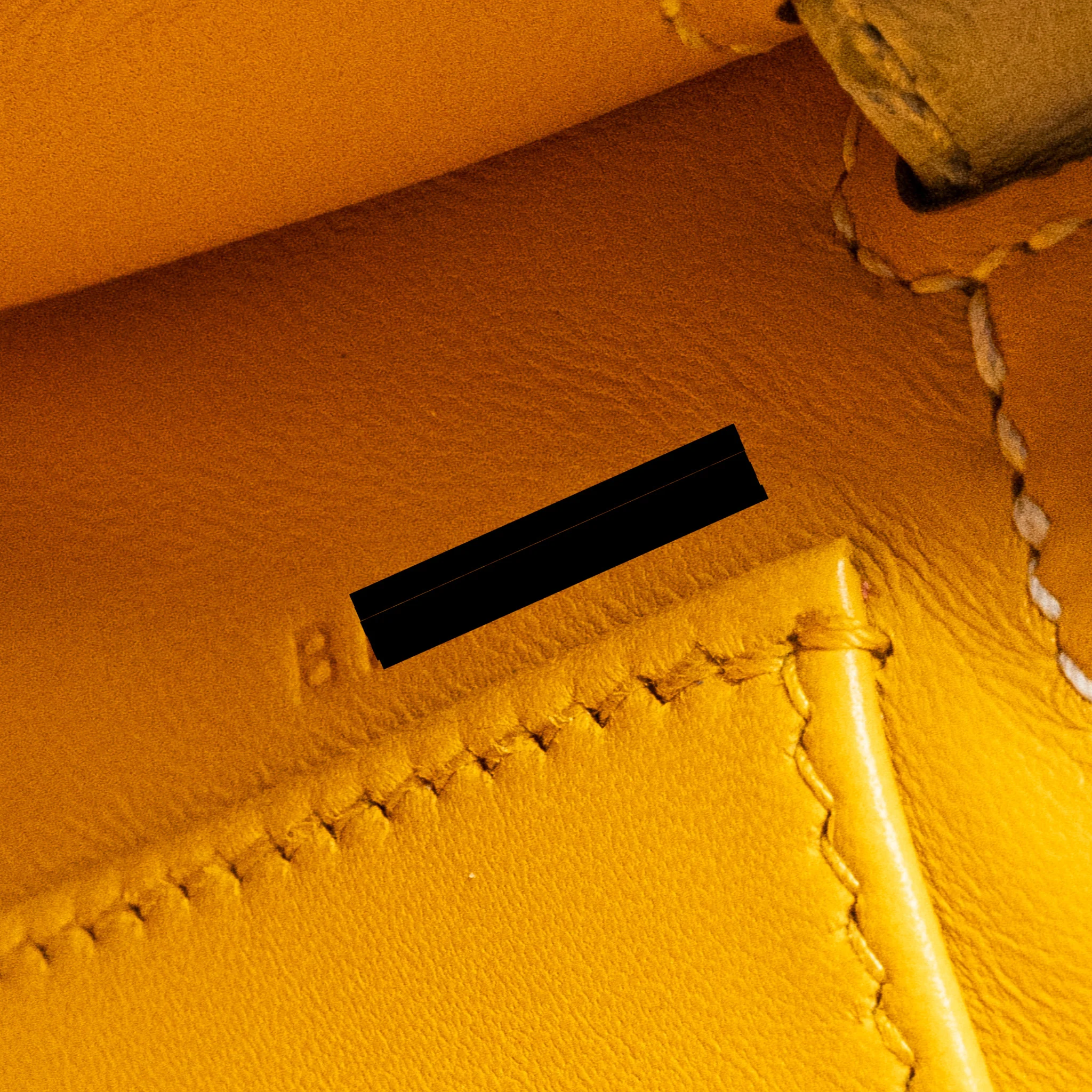 Hermes Mini Kelly II Special Order Ostrich Gris Perle/Jaune Amber SHW Stamp B - Image 15