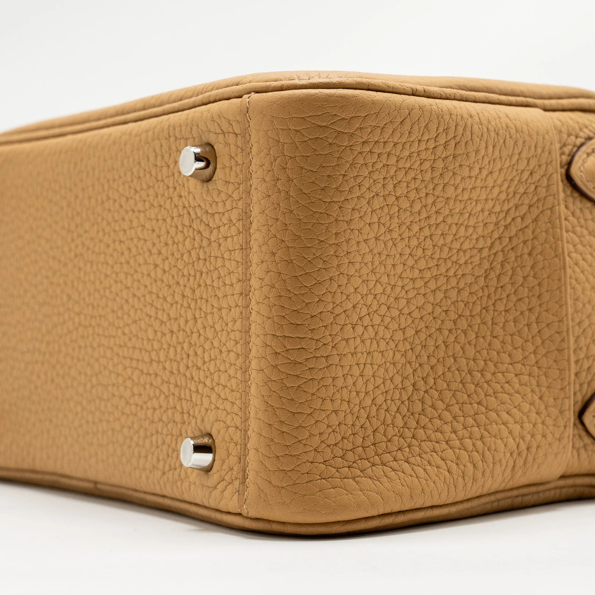Hermes Mini Lindy Clemence Biscuit SHW Stamp B - Image 8