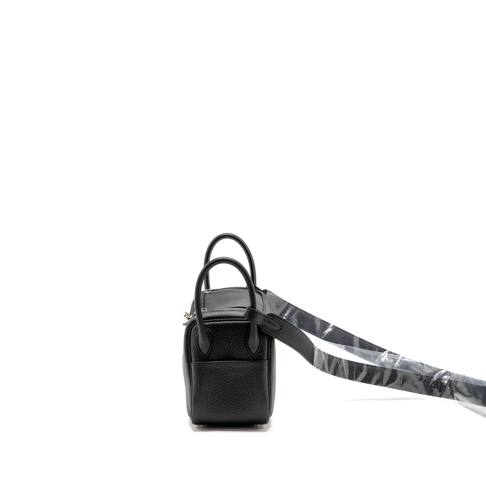 Hermes Mini Lindy II Clemence black SHW stamp G - Image 4