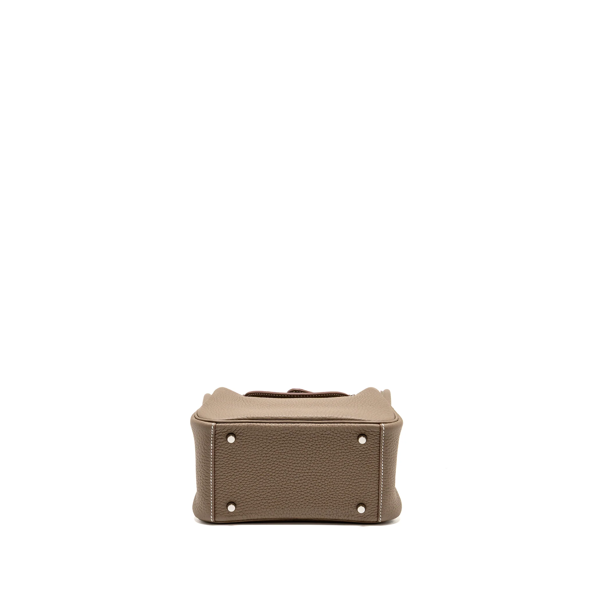 Hermes mini lindy II clemence etoupe SHW stamp G - Image 6