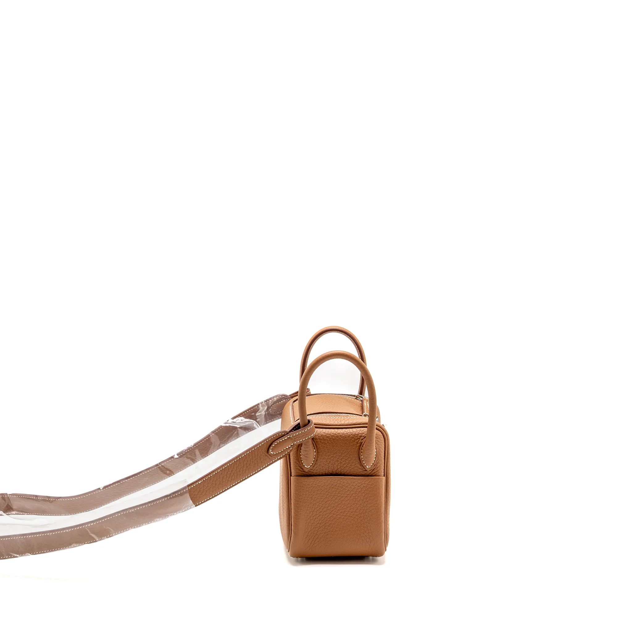 Hermes mini lindy II clemence gold SHW stamp K - Image 3