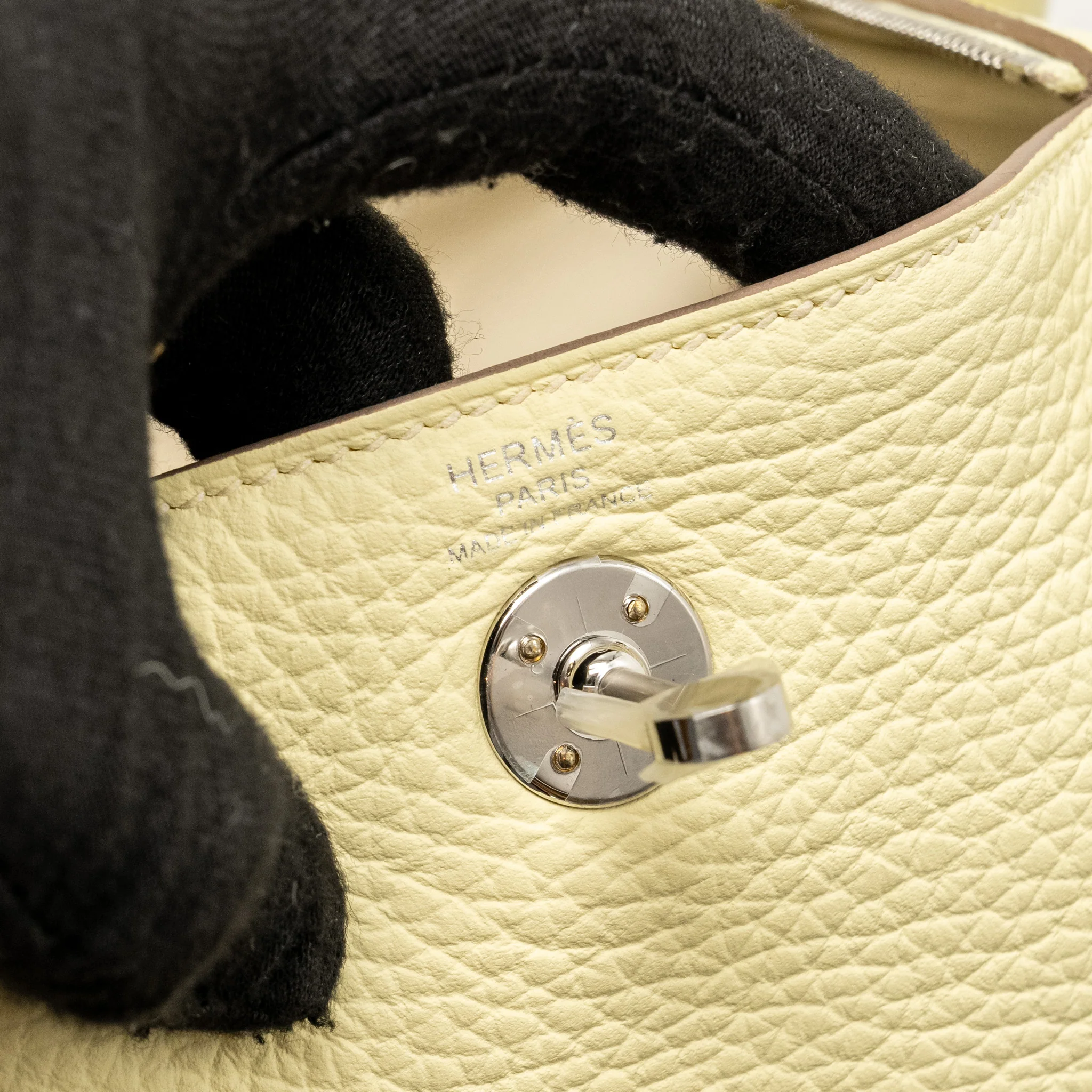 Hermes Mini Lindy II Clemence Jaune Milton SHW STAMP W - Image 14