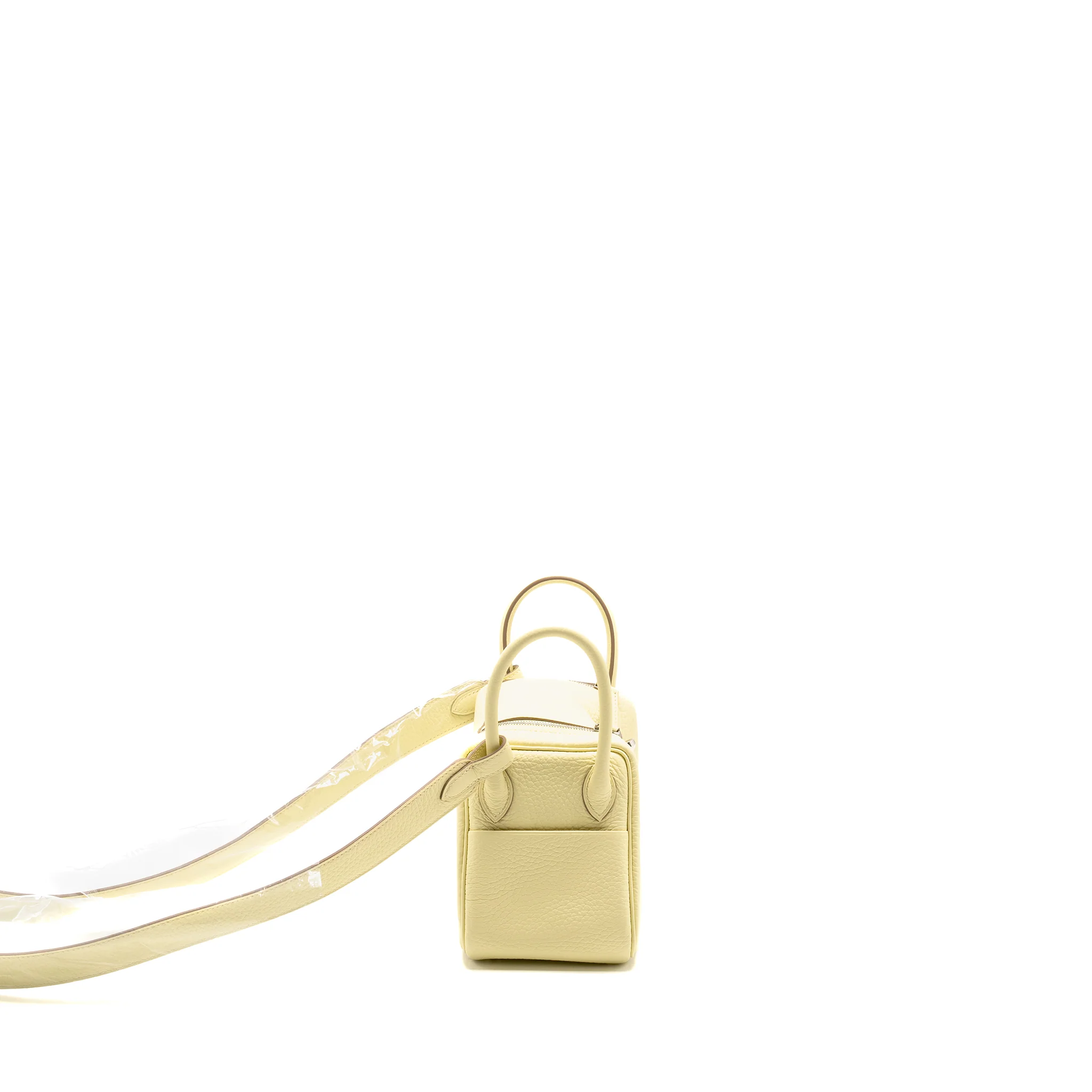 Hermes Mini Lindy II Clemence Jaune Milton SHW STAMP W - Image 3
