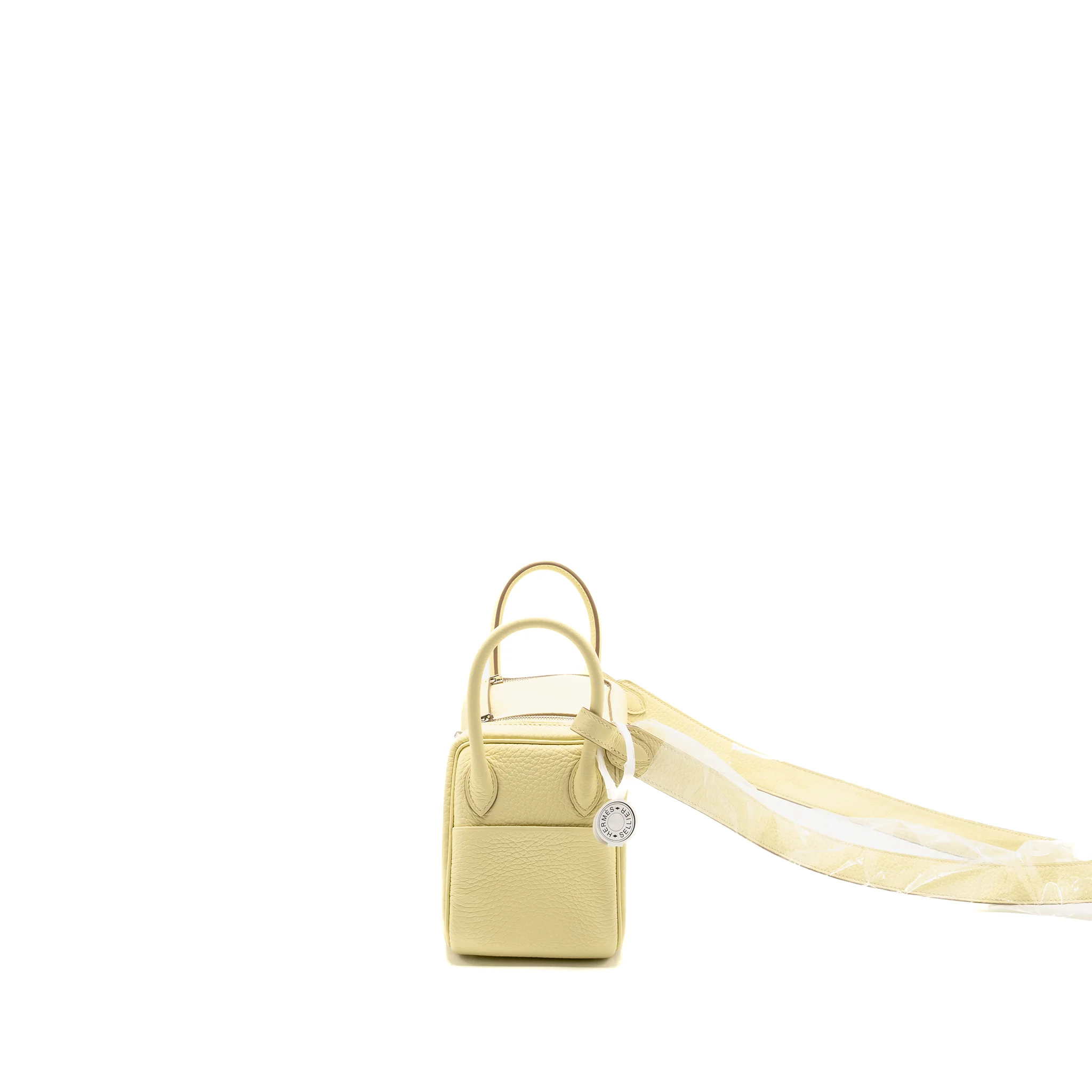 Hermes Mini Lindy II Clemence Jaune Milton SHW STAMP W - Image 4