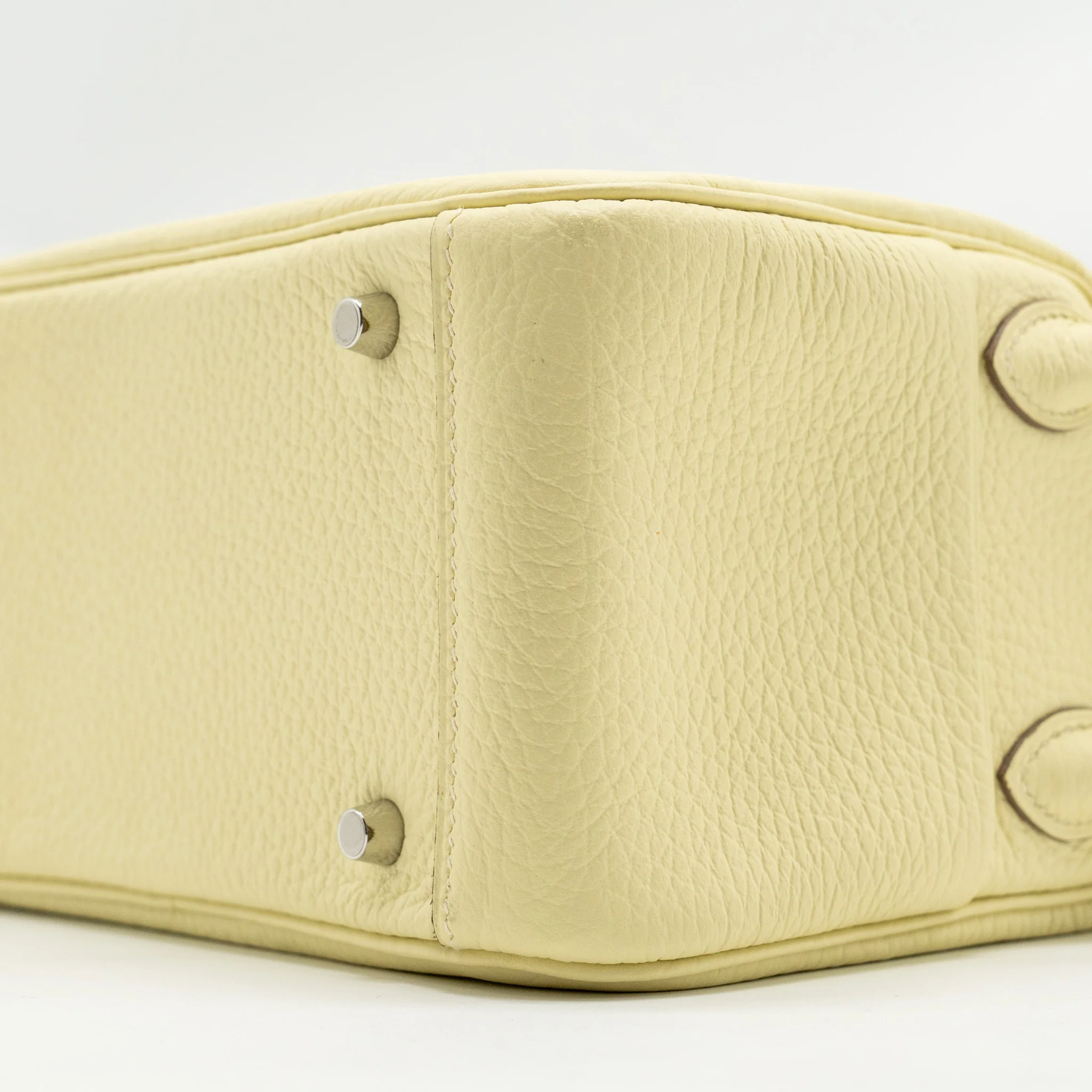 Hermes Mini Lindy II Clemence Jaune Milton SHW STAMP W - Image 7