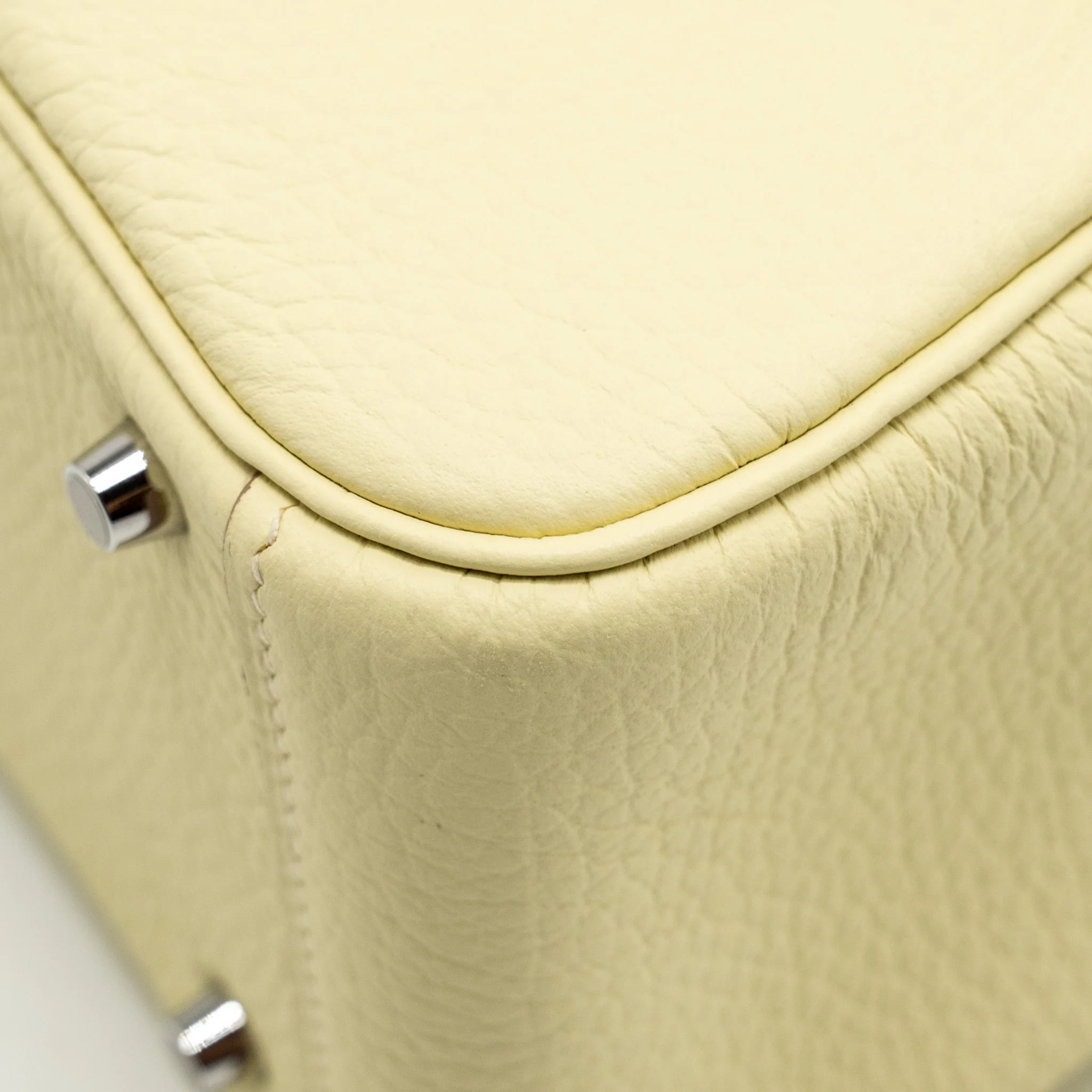 Hermes Mini Lindy II Clemence Jaune Milton SHW STAMP W - Image 8
