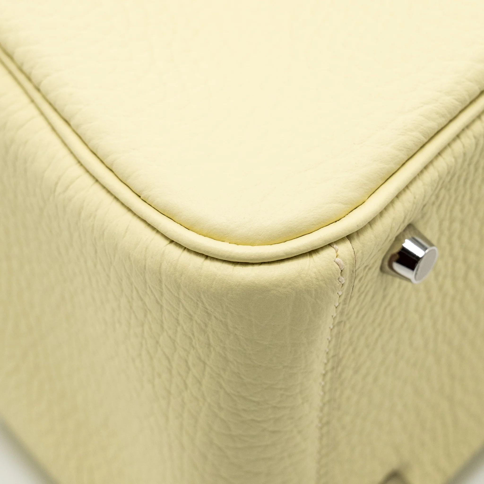 Hermes Mini Lindy II Clemence Jaune Milton SHW STAMP W - Image 9