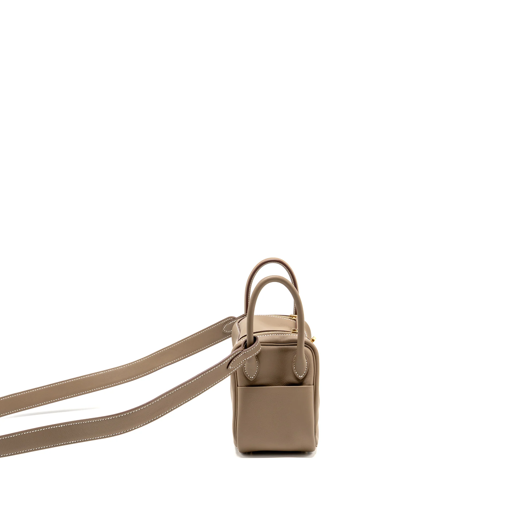 Hermes mini lindy II Swift Etoupe GHW stamp K - Image 3