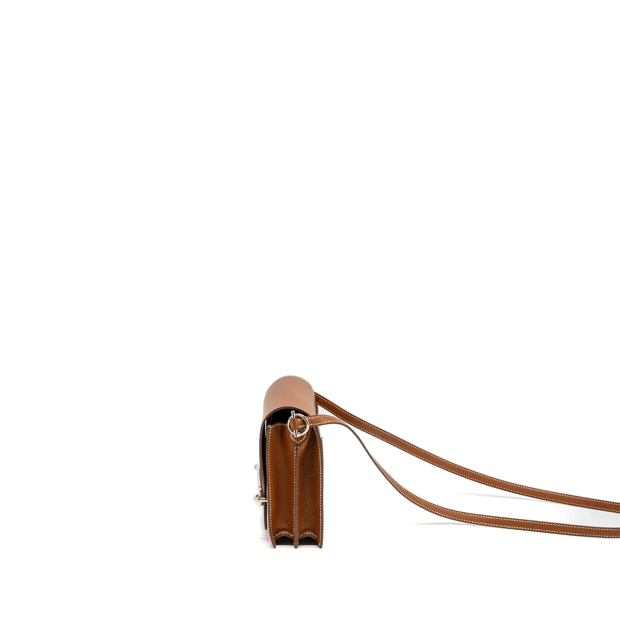 Hermes mini roulis Barenia Faubourg 34 fauve SHW stamp Y - Image 4