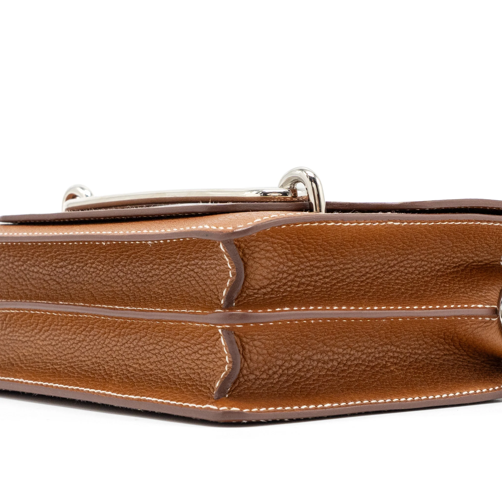 Hermes mini roulis Barenia Faubourg 34 fauve SHW stamp Y - Image 8