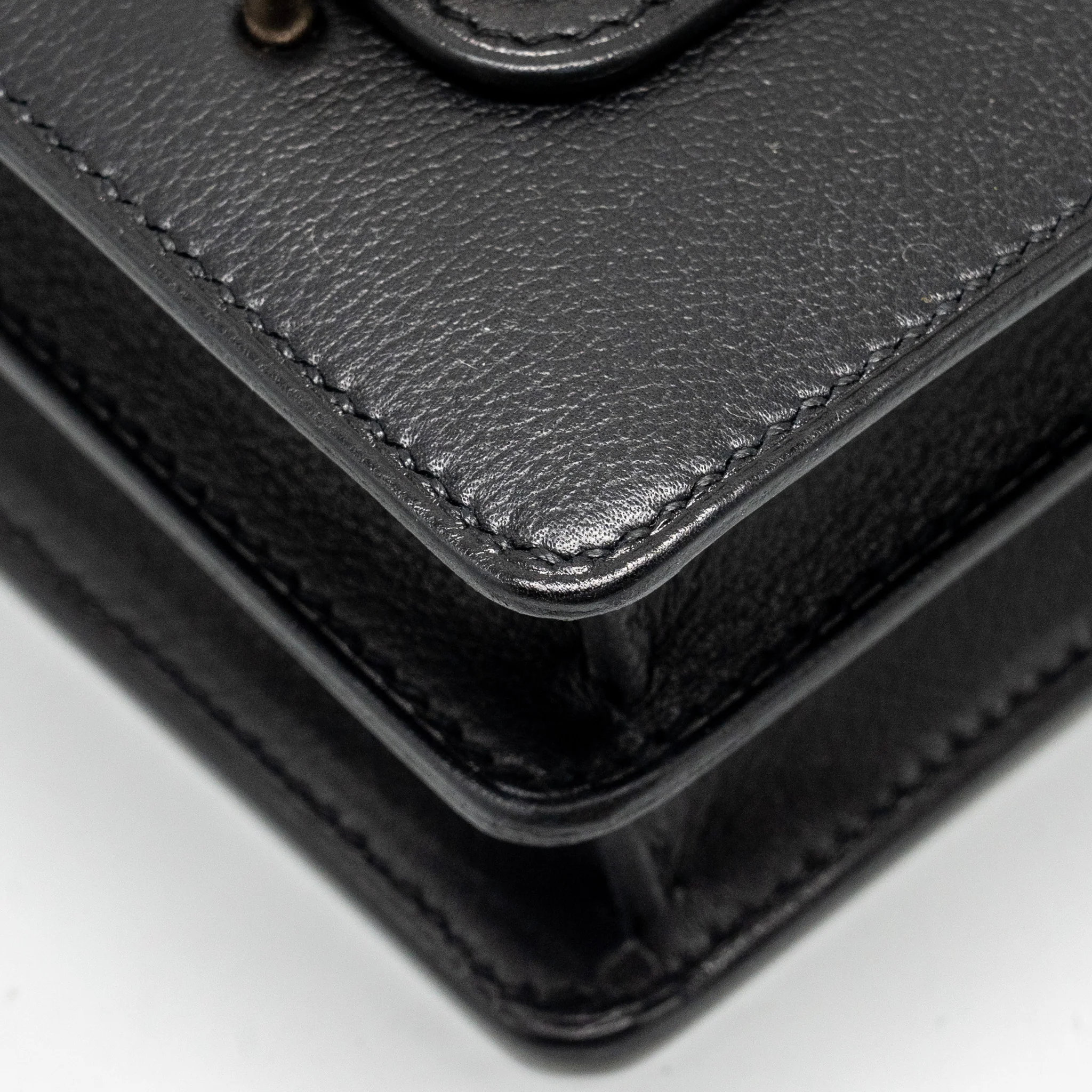 Hermes Mini Roulis Evergrain Black LGHW Stamp W - Image 9