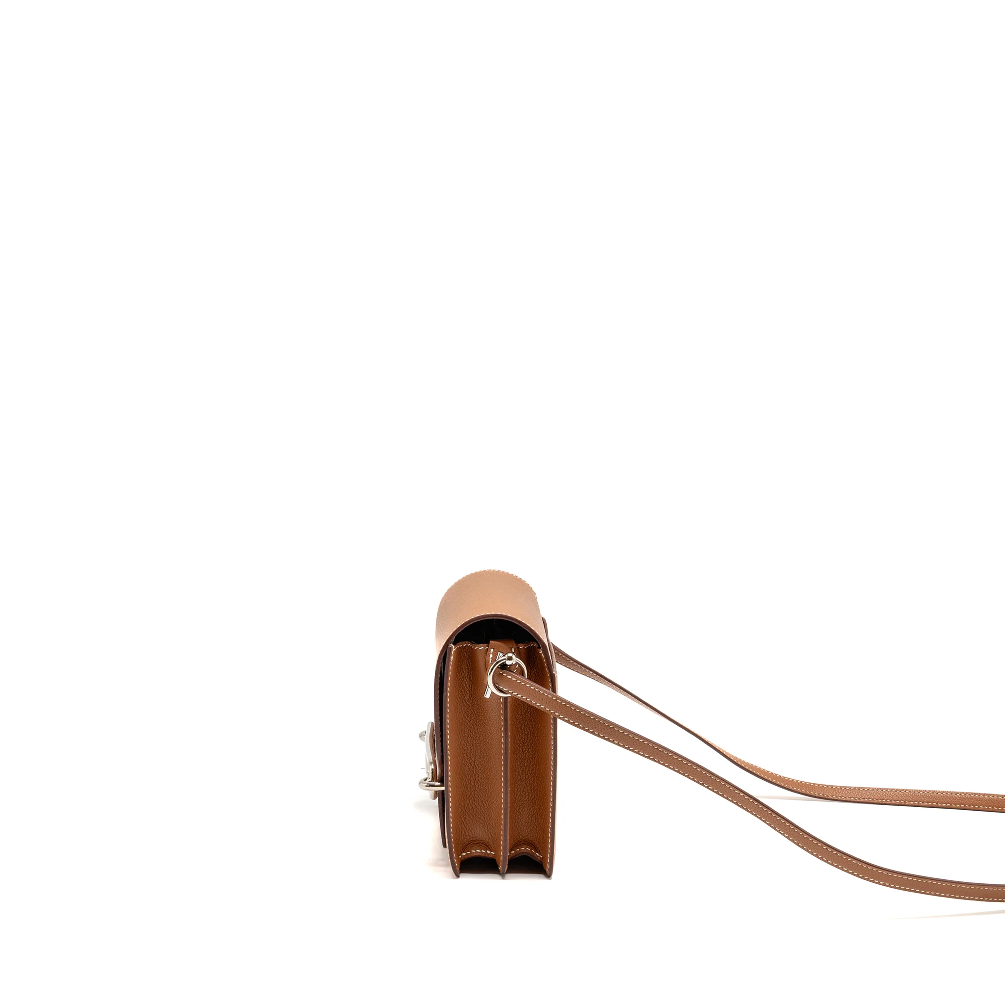 Hermes Mini Roulis evercolor Gold SHW stamp K - Image 3