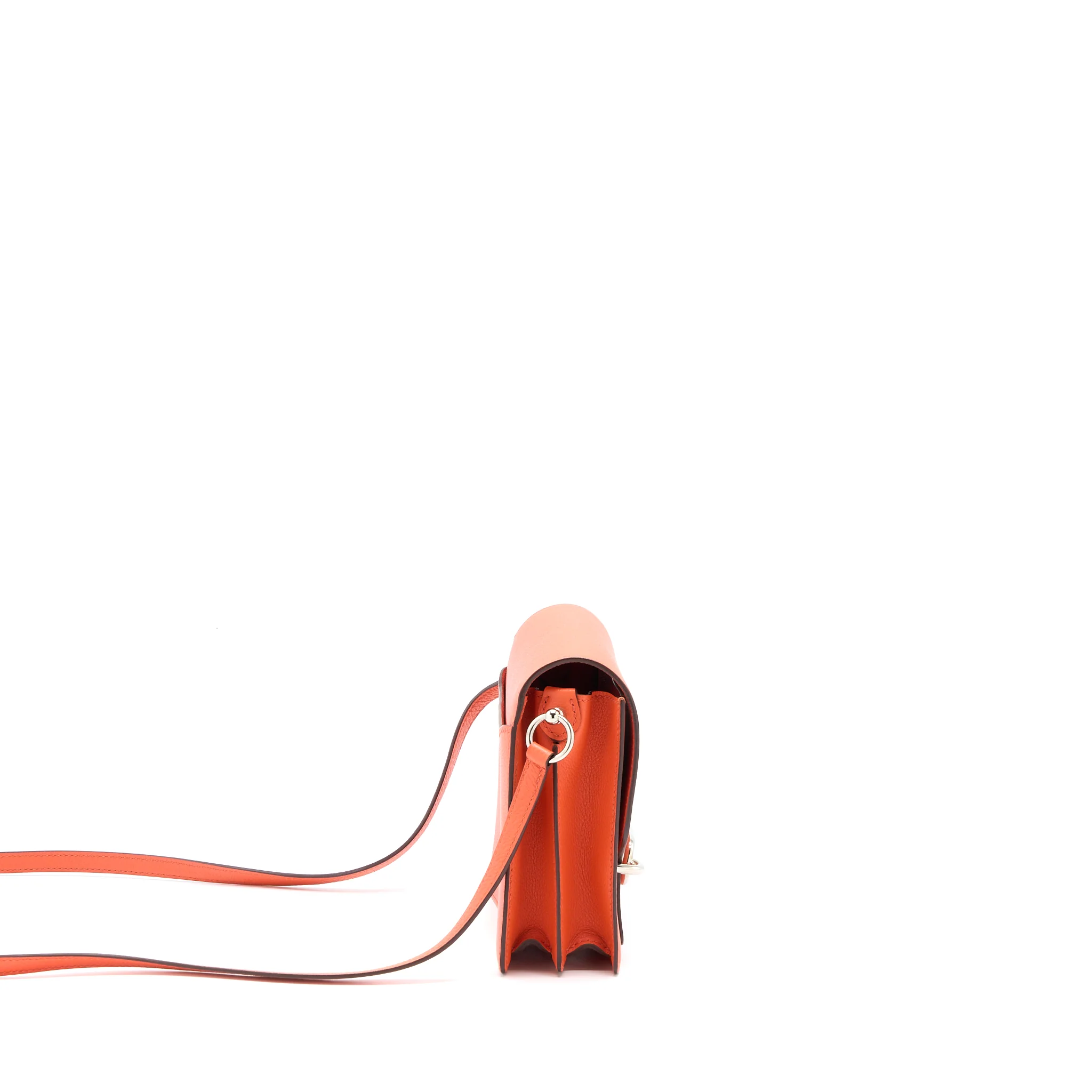Hermes Mini Roulis Evercolor 9T Capucine SHW Stamp A - Image 4