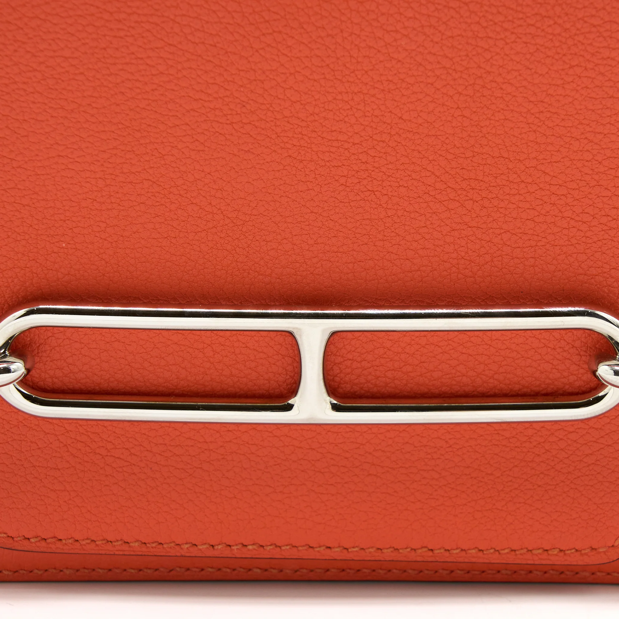 Hermes Mini Roulis Evercolor 9T Capucine SHW Stamp A - Image 7