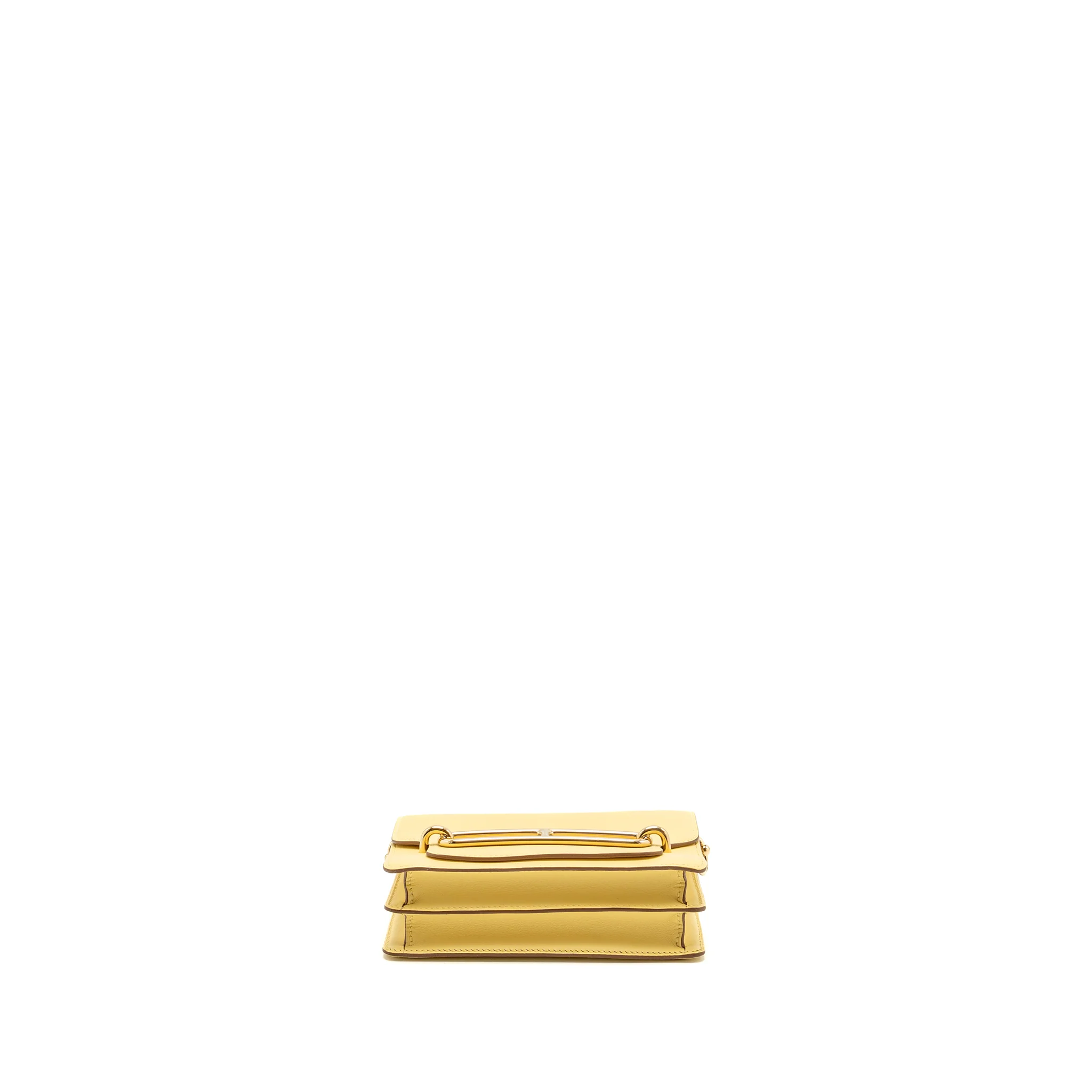 Hermes Mini Roulis Swift 1Z Jaune Poussin GHW Stamp Z - Image 5