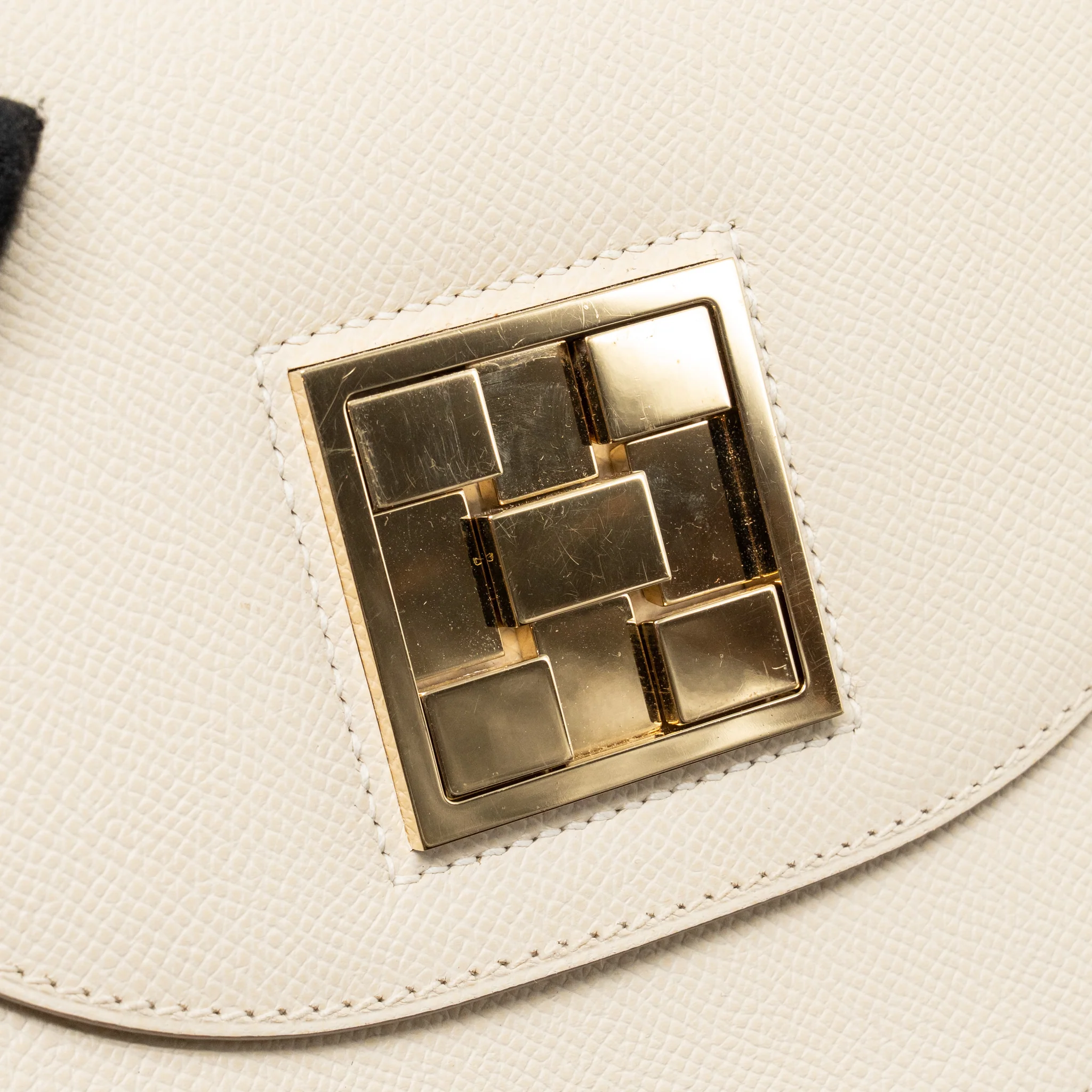 Hermes Mosaique AU 24 Mini Bag Epsom Craie LGHW Stamp Z - Image 13