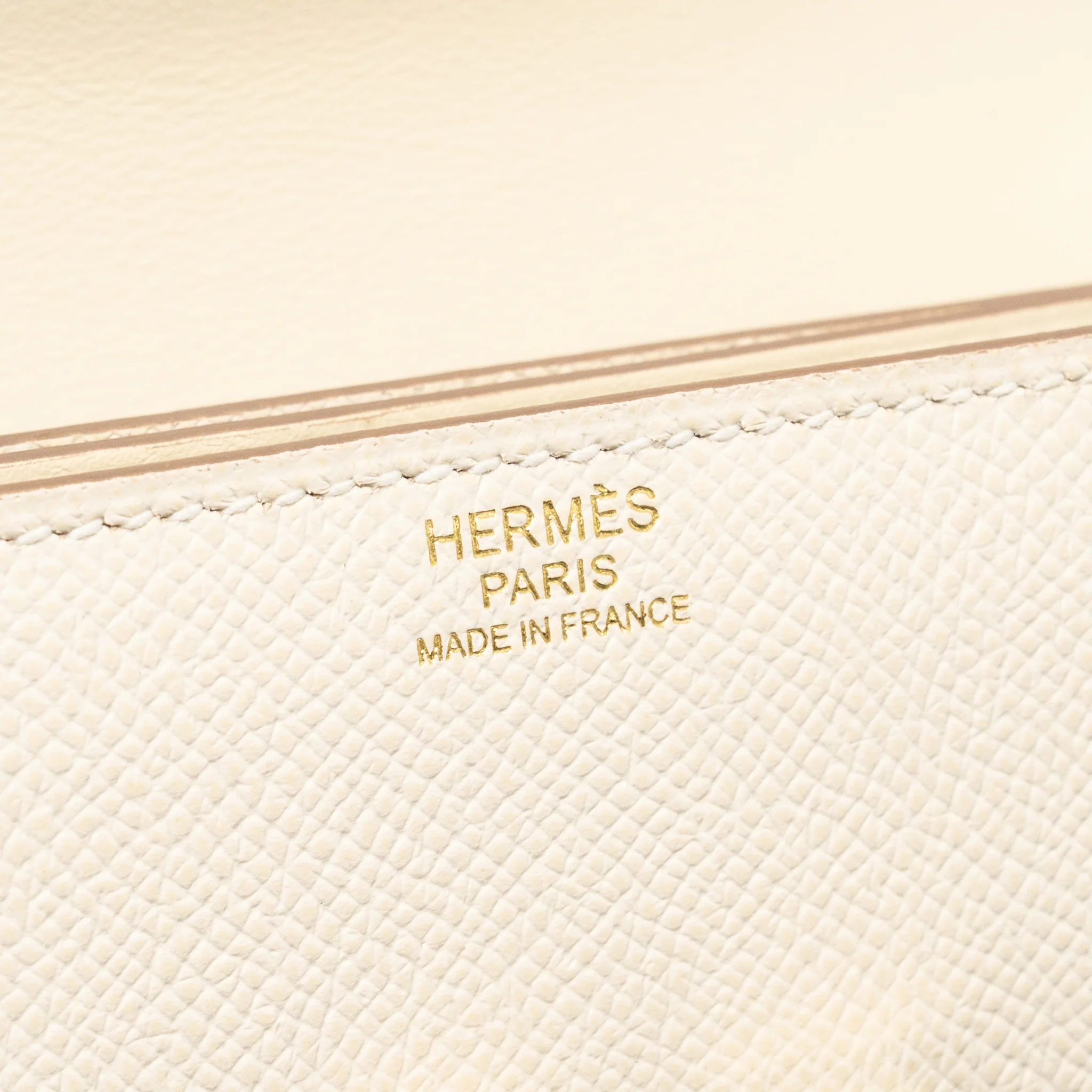 Hermes Mosaique AU 24 Mini Bag Epsom Craie LGHW Stamp Z - Image 16