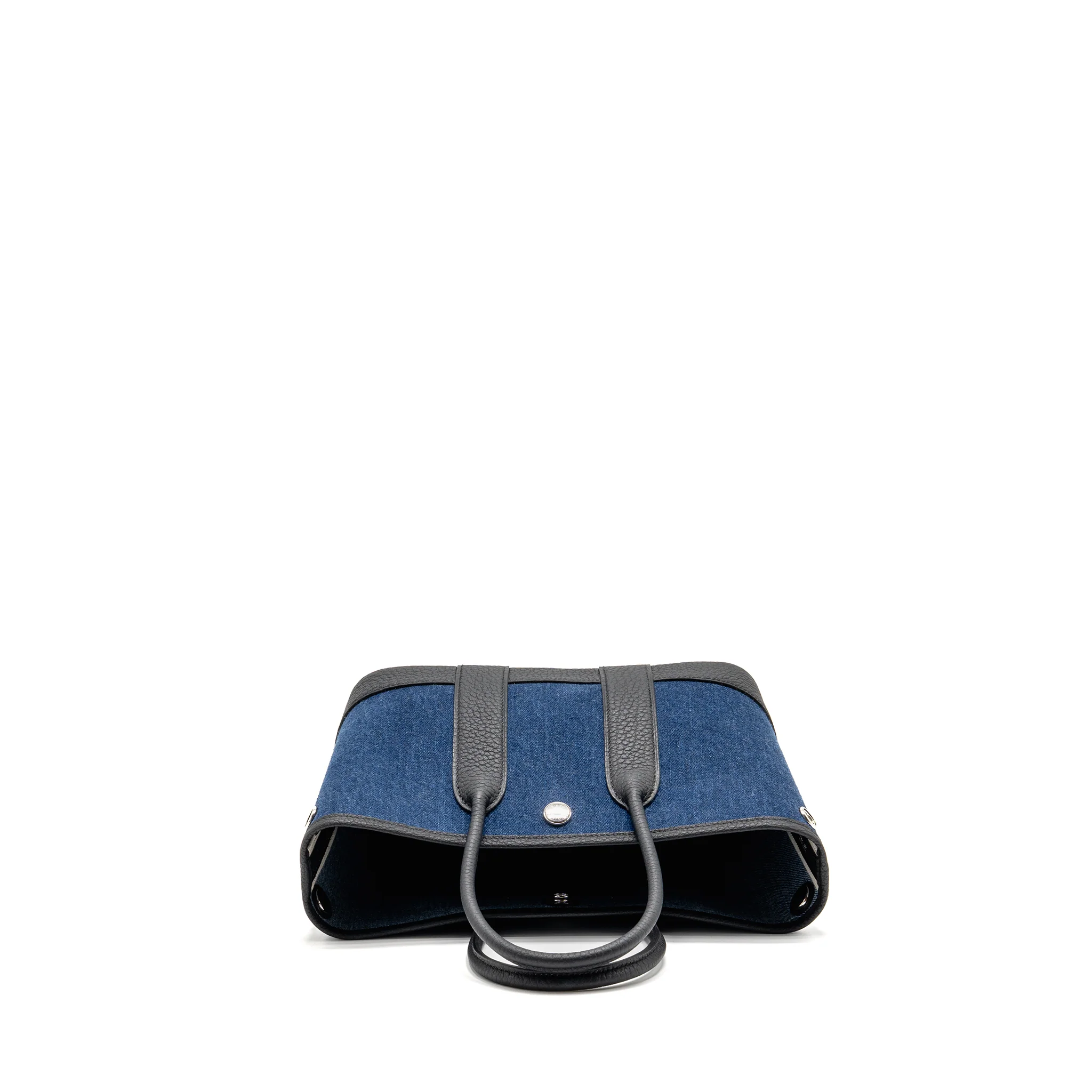 Hermes neo garden party 23 denim/negonda denim moyen/black shw stamp K - Image 5