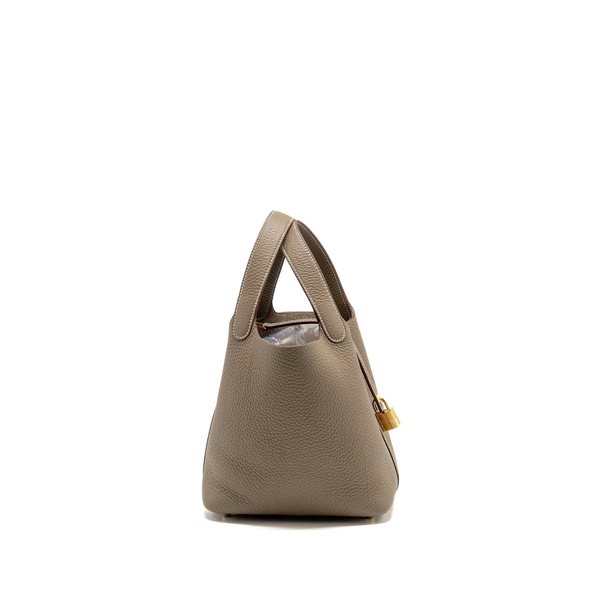 Hermes Picotin 18 Clemence etoupe GHW stamp G - Image 3
