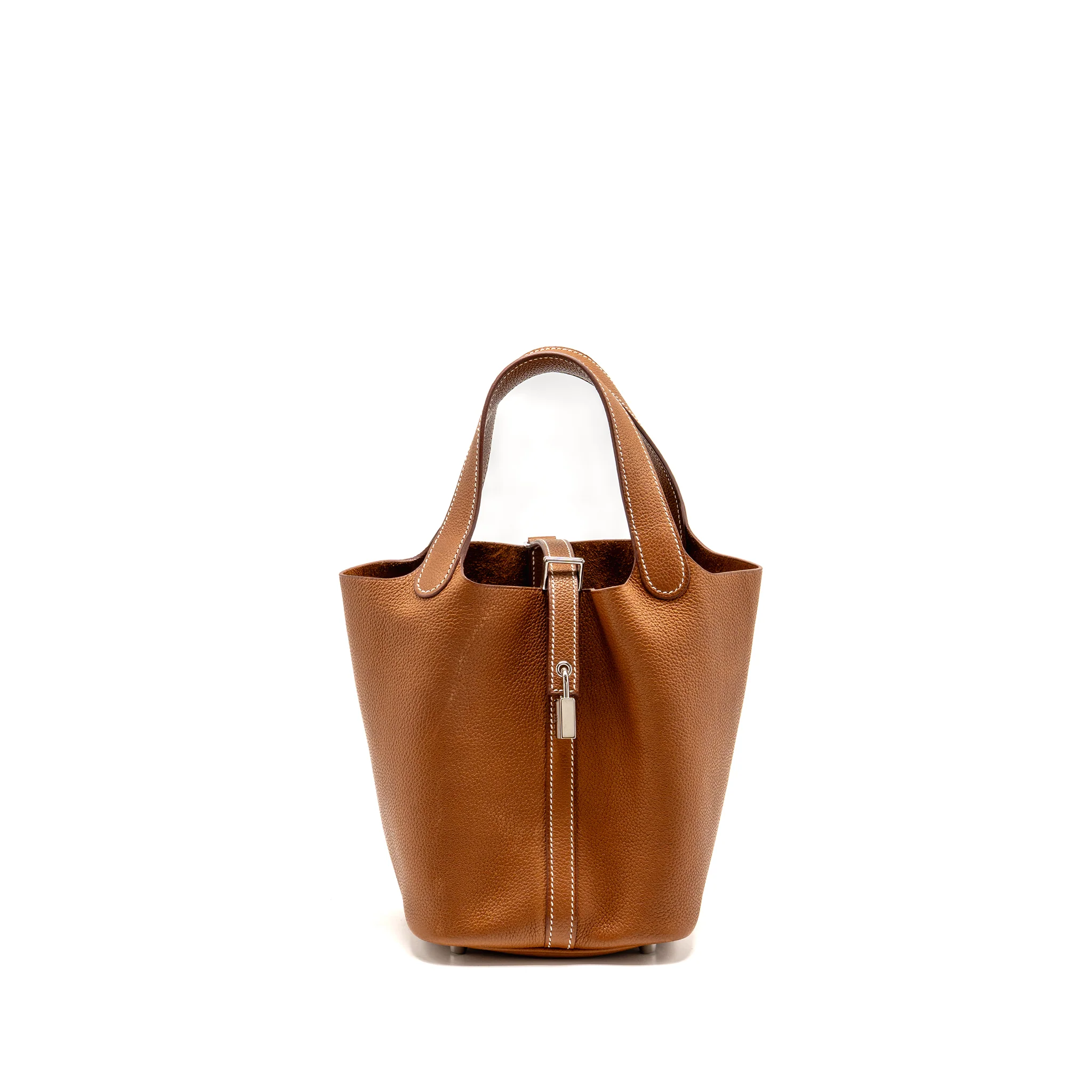 Hermes picotin 18 lock bag Barenia Faubourg Fauve GHW stamp K