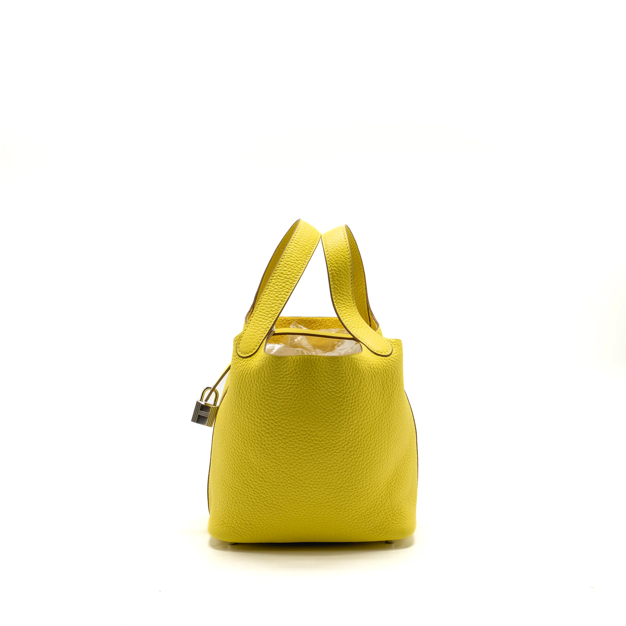 Hermes Picotin 18 Lock Bag Clemence 9R Lime SHW Stamp U - Image 4