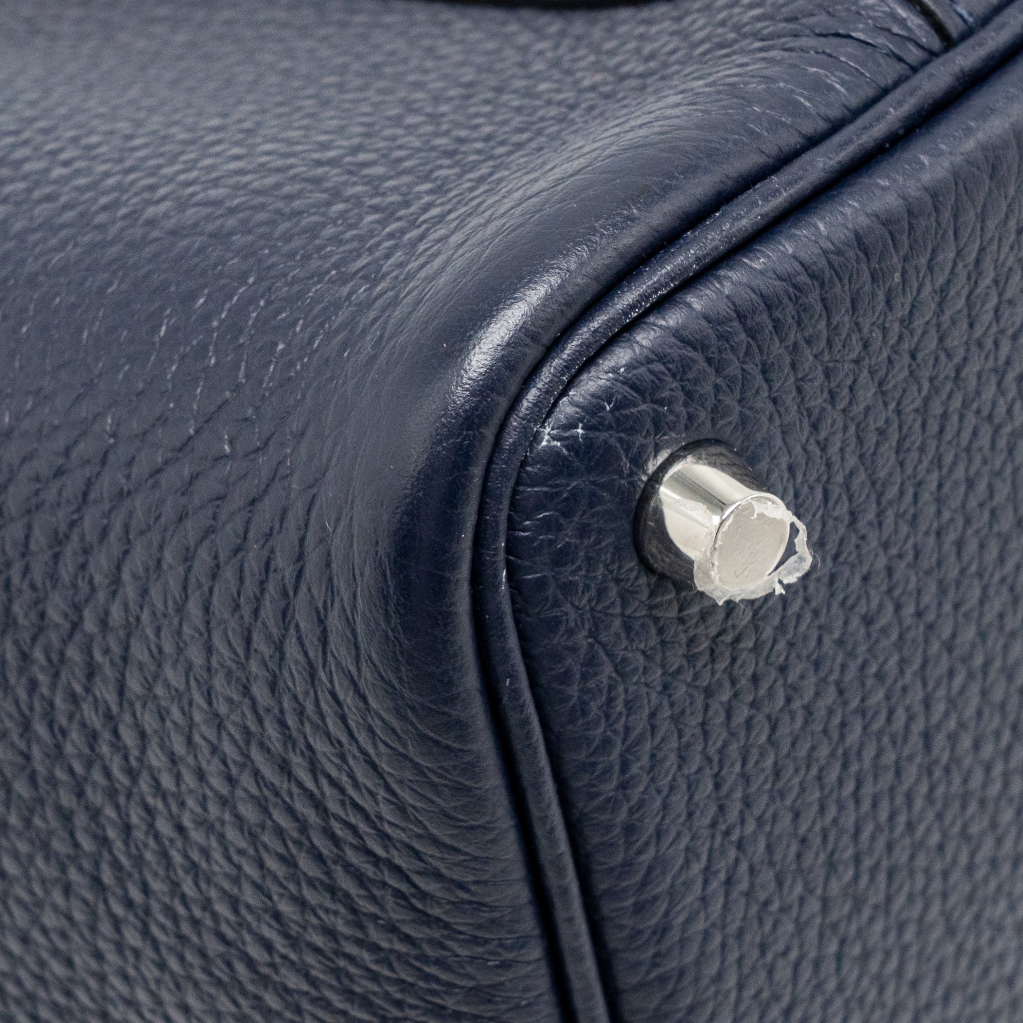 Hermes Picotin 18 Lock Bag Clemence Blue Nuit SHW Stamp B - Image 11