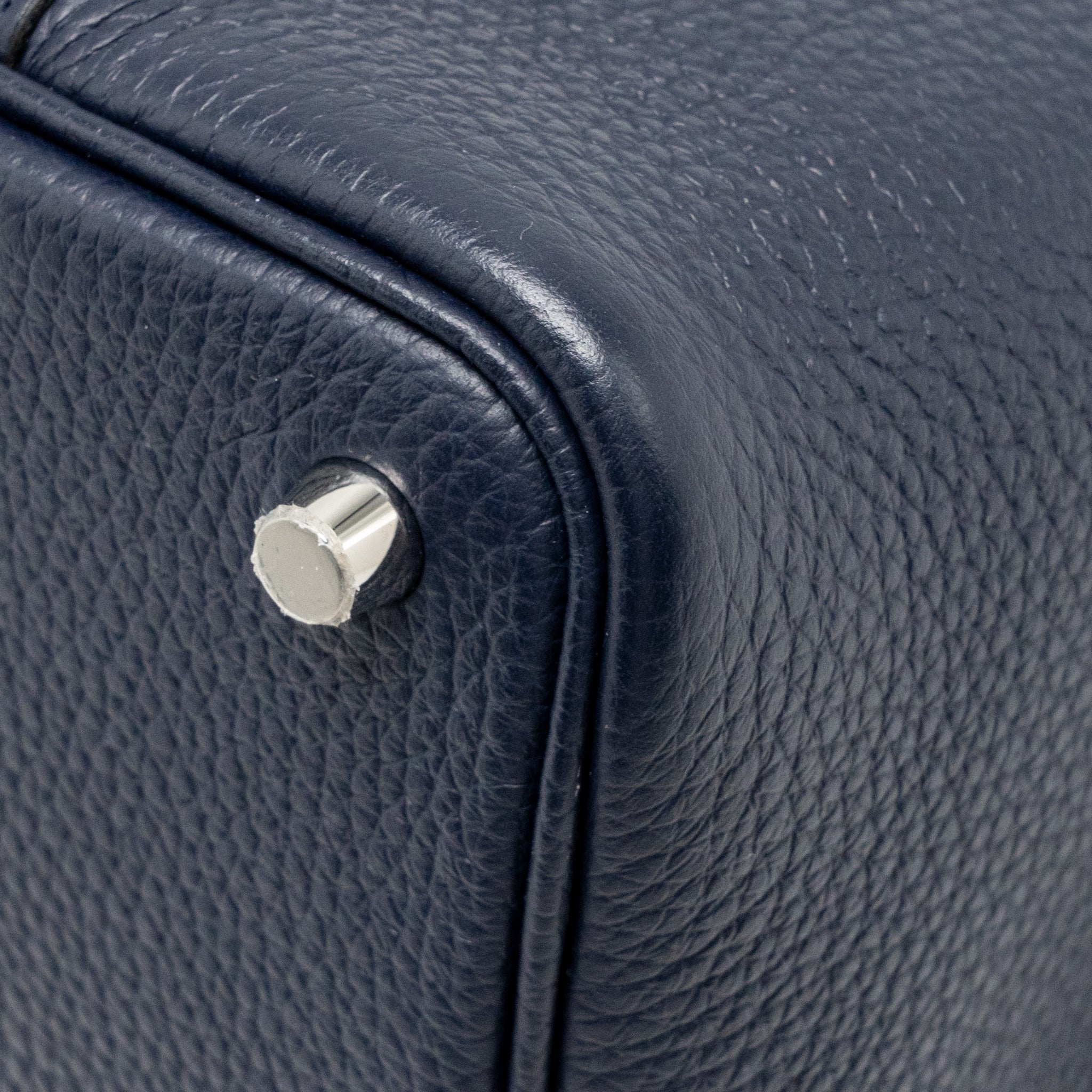 Hermes Picotin 18 Lock Bag Clemence Blue Nuit SHW Stamp B - Image 12