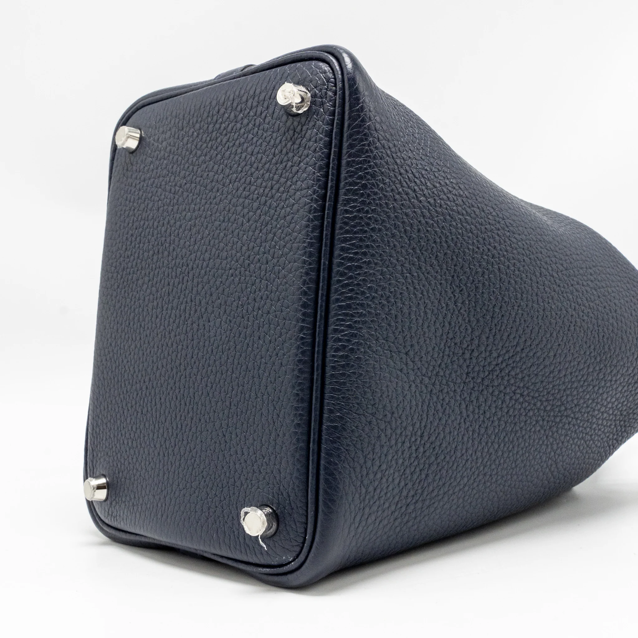 Hermes Picotin 18 Lock Bag Clemence Blue Nuit SHW Stamp B - Image 8