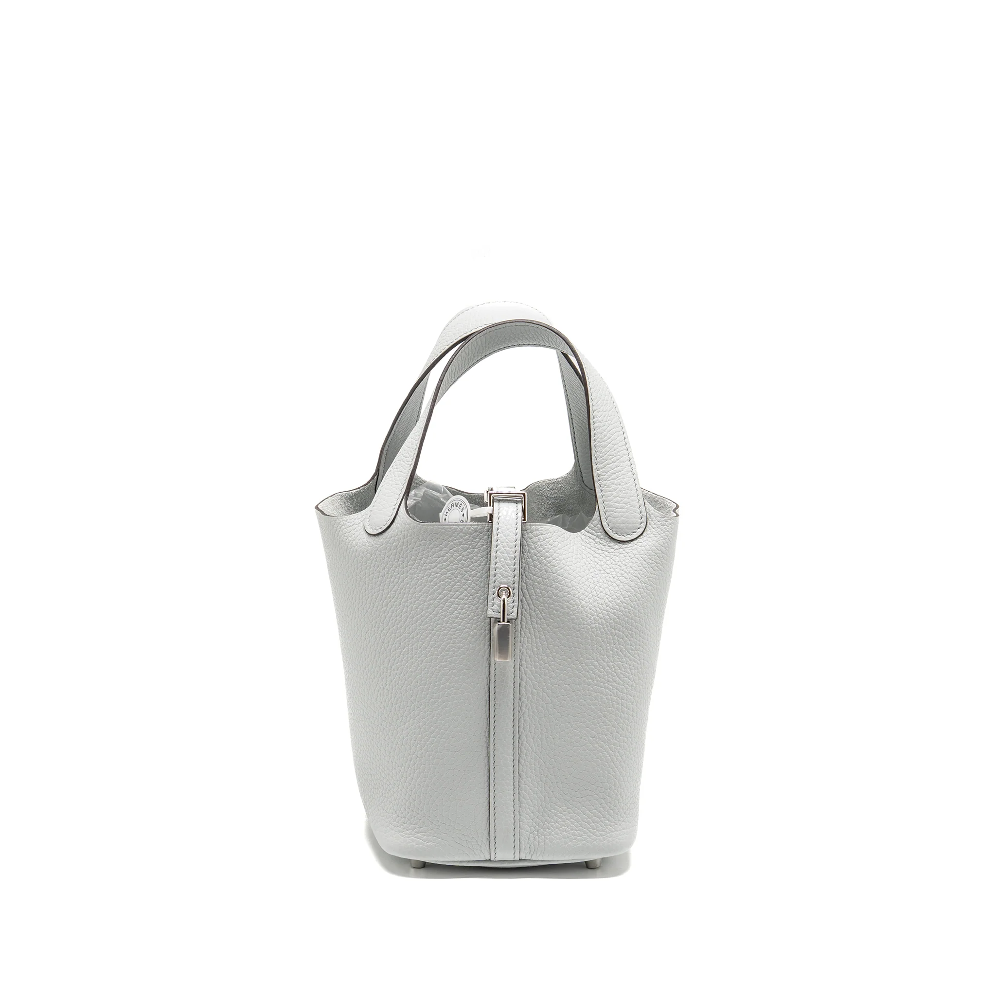 Hermes Picotin 18 Lock Bag Clemence Blue Pale SHW Stamp K