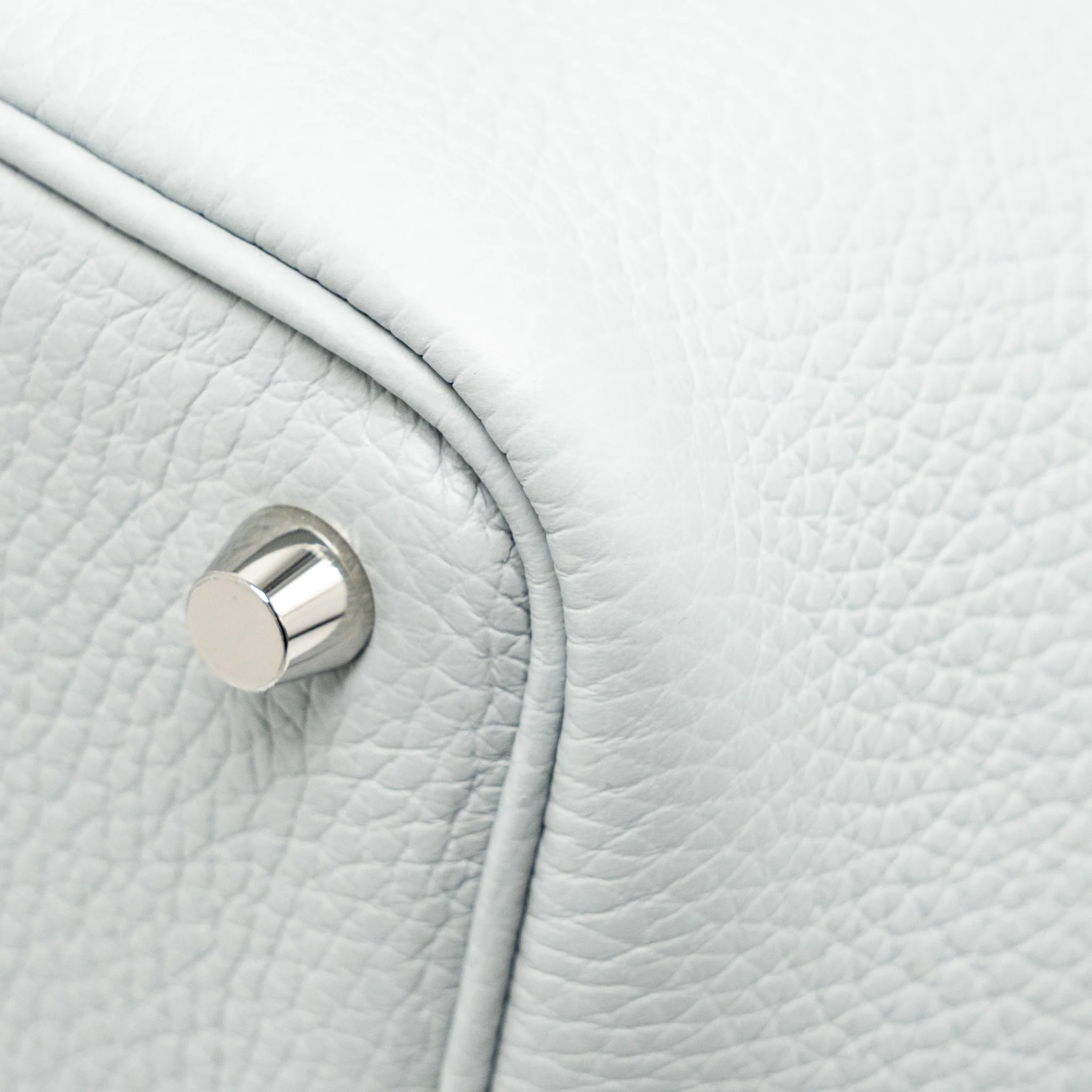 Hermes Picotin 18 Lock Bag Clemence Blue Pale SHW Stamp K - Image 11