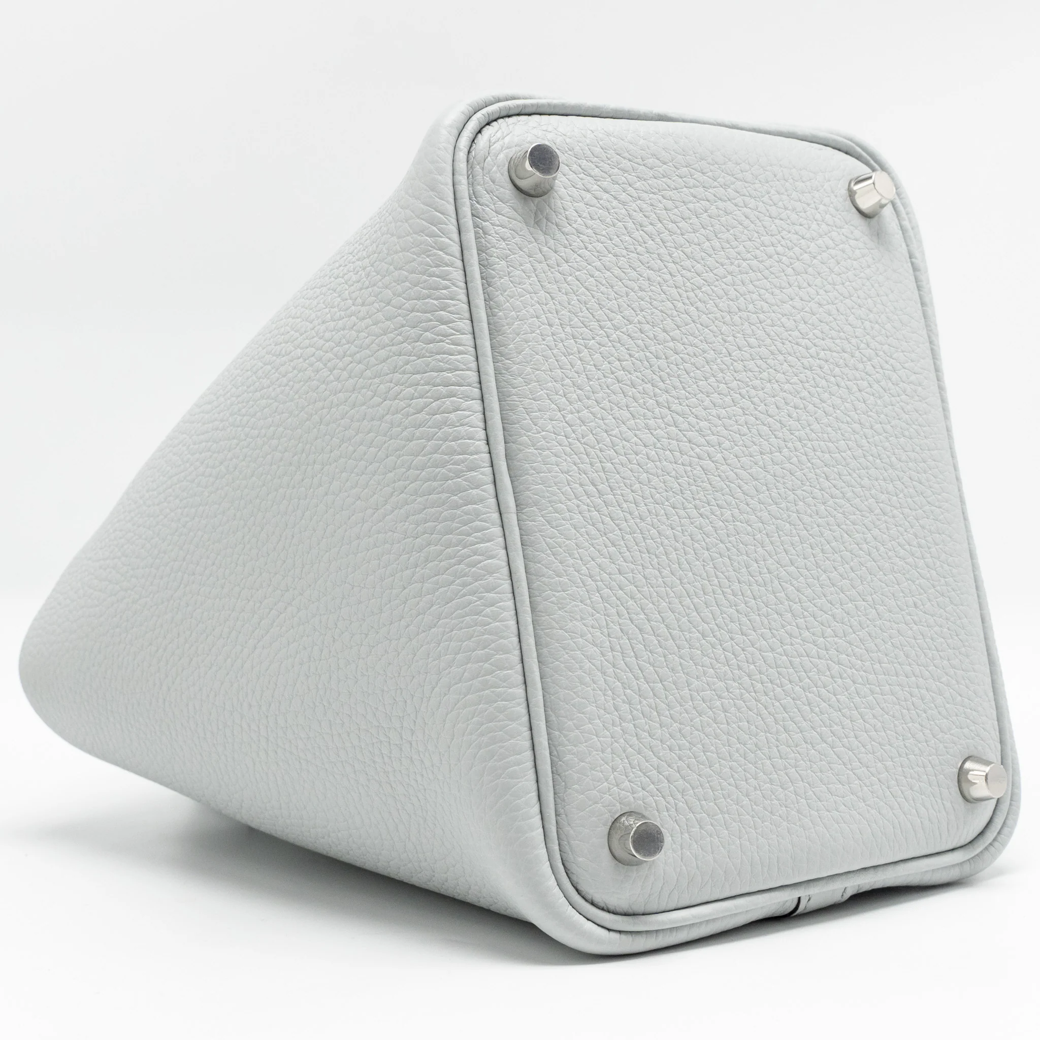 Hermes Picotin 18 Lock Bag Clemence Blue Pale SHW Stamp K - Image 6