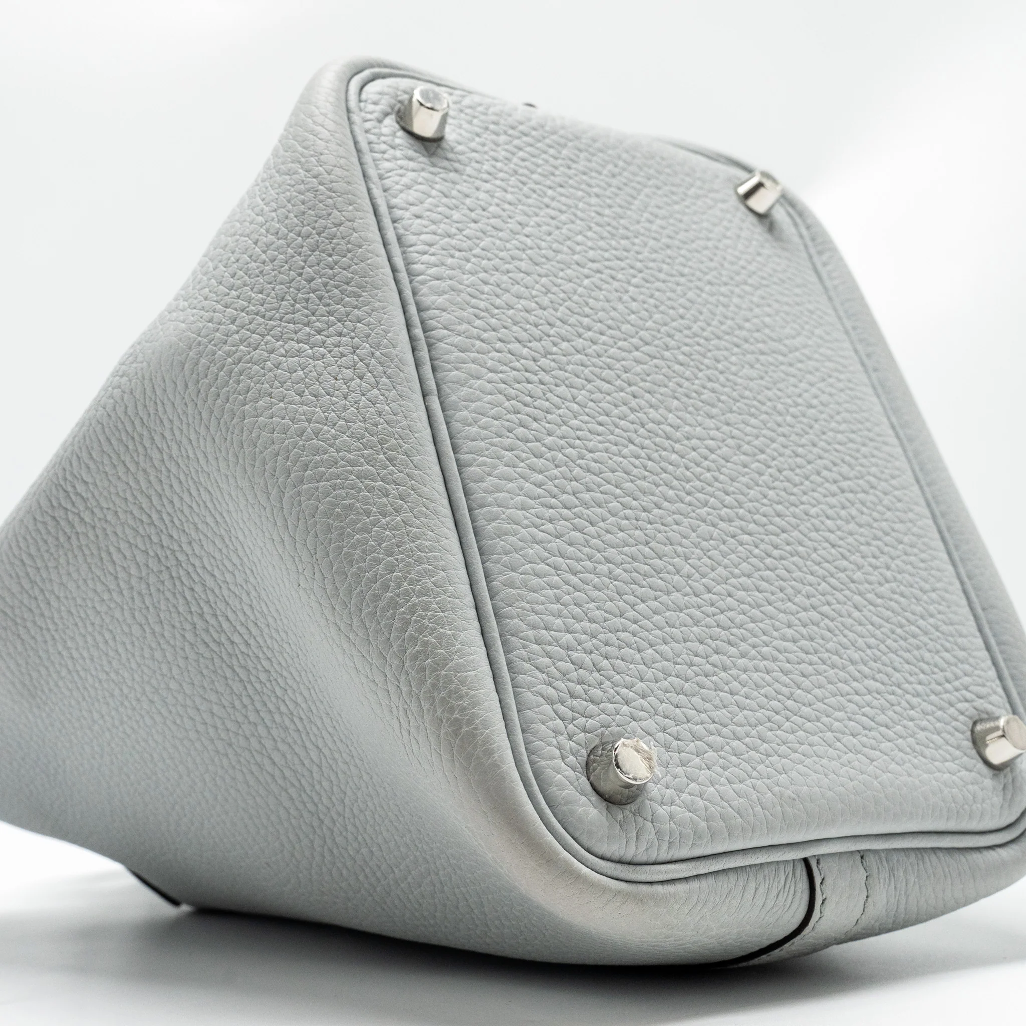 Hermes Picotin 18 Lock Bag Clemence Blue Pale SHW Stamp U - Image 6