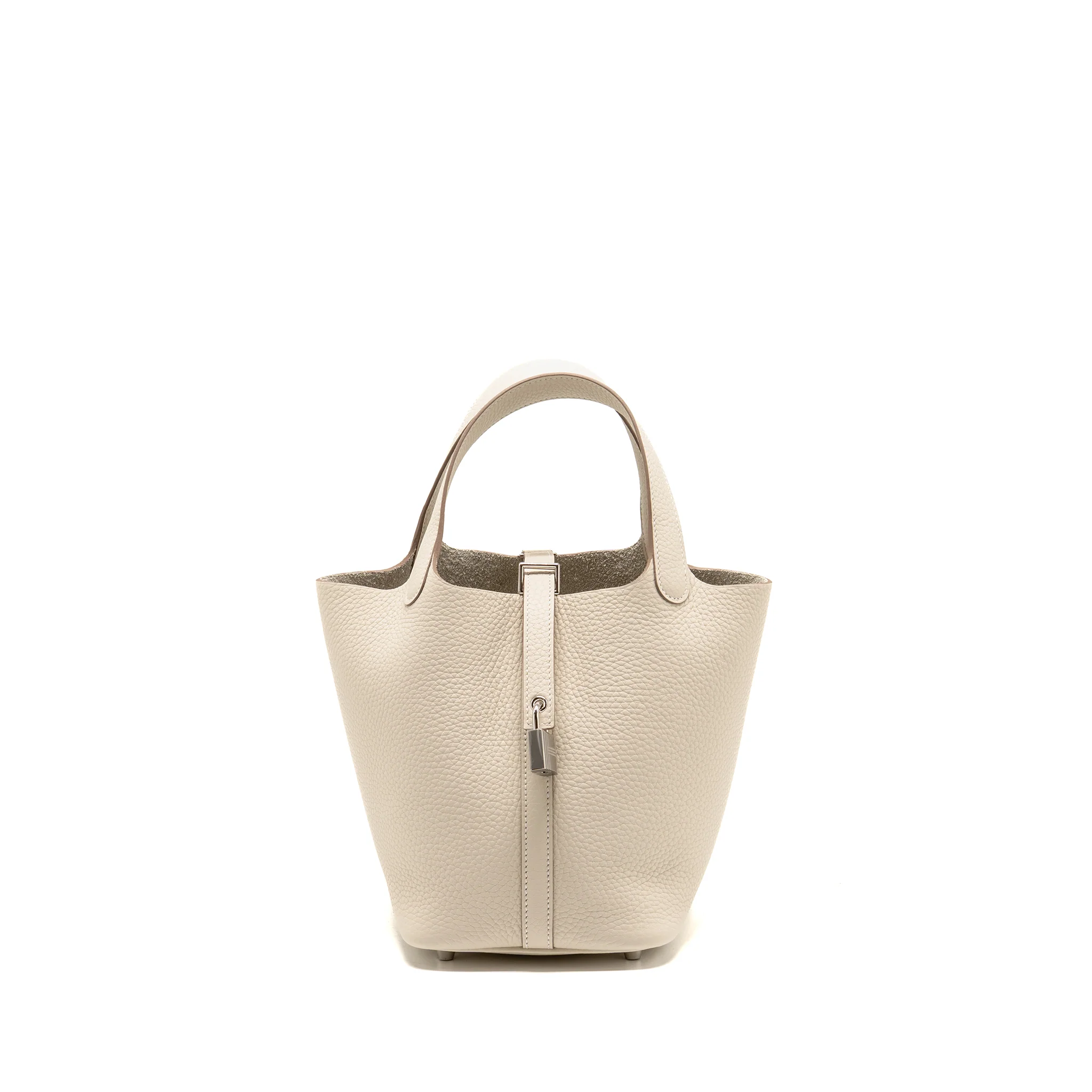 Hermes Picotin 18 Lock Bag Clemence Craie SHW Stamp K