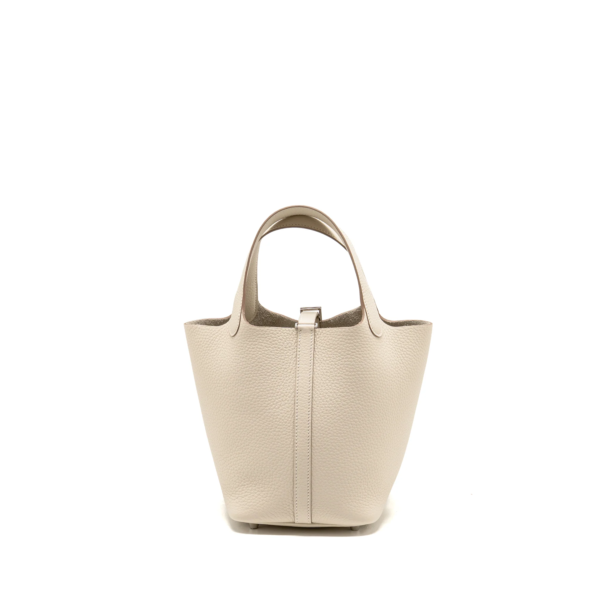 Hermes Picotin 18 Lock Bag Clemence Craie SHW Stamp K - Image 2