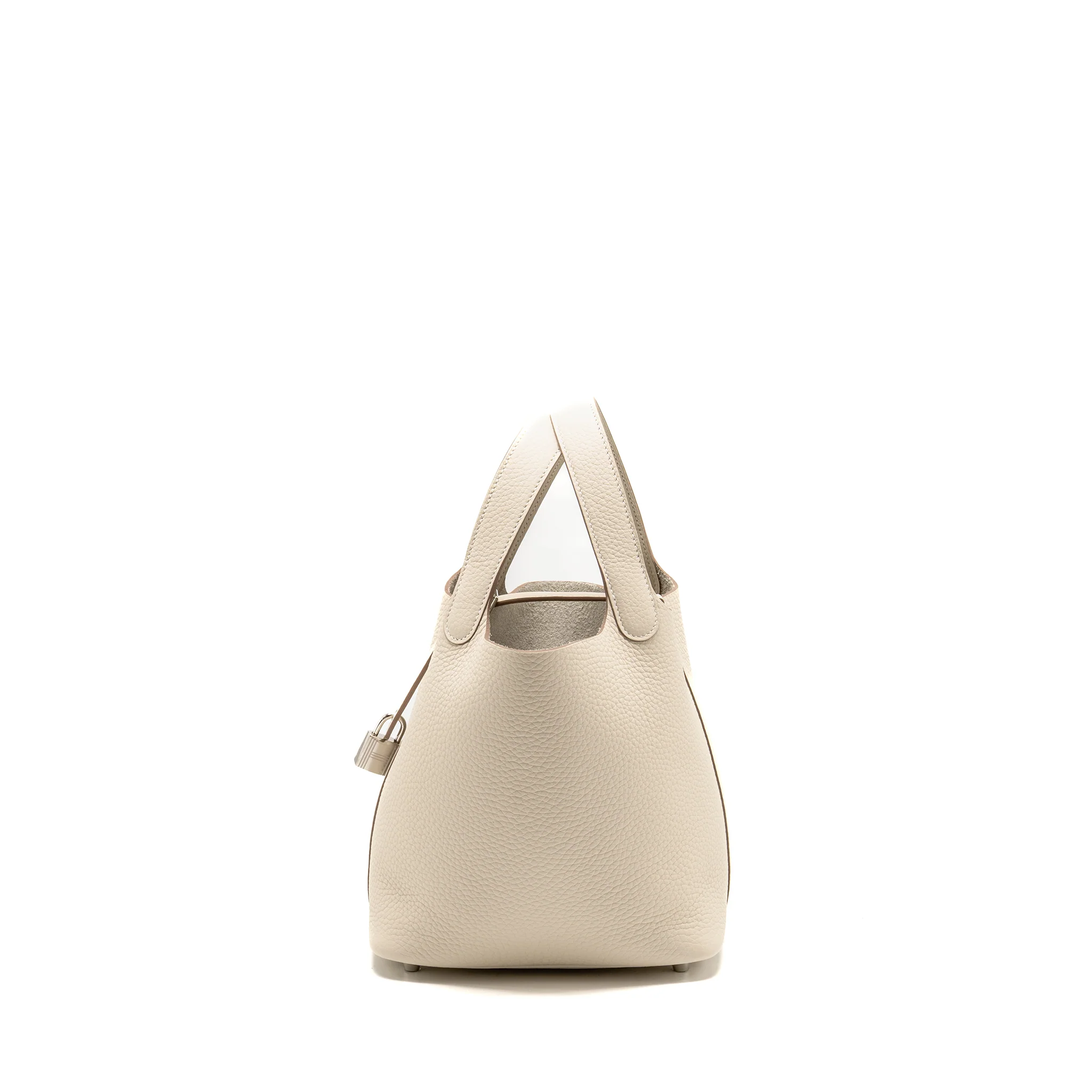 Hermes Picotin 18 Lock Bag Clemence Craie SHW Stamp K - Image 4