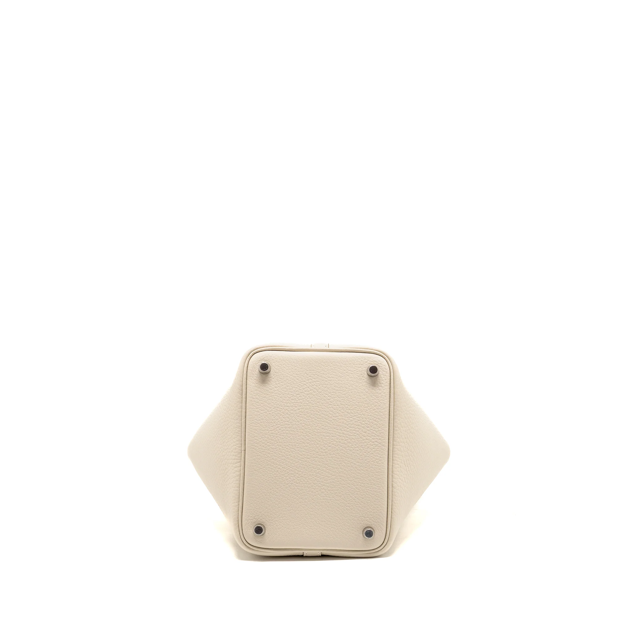 Hermes Picotin 18 Lock Bag Clemence Craie SHW Stamp K - Image 6