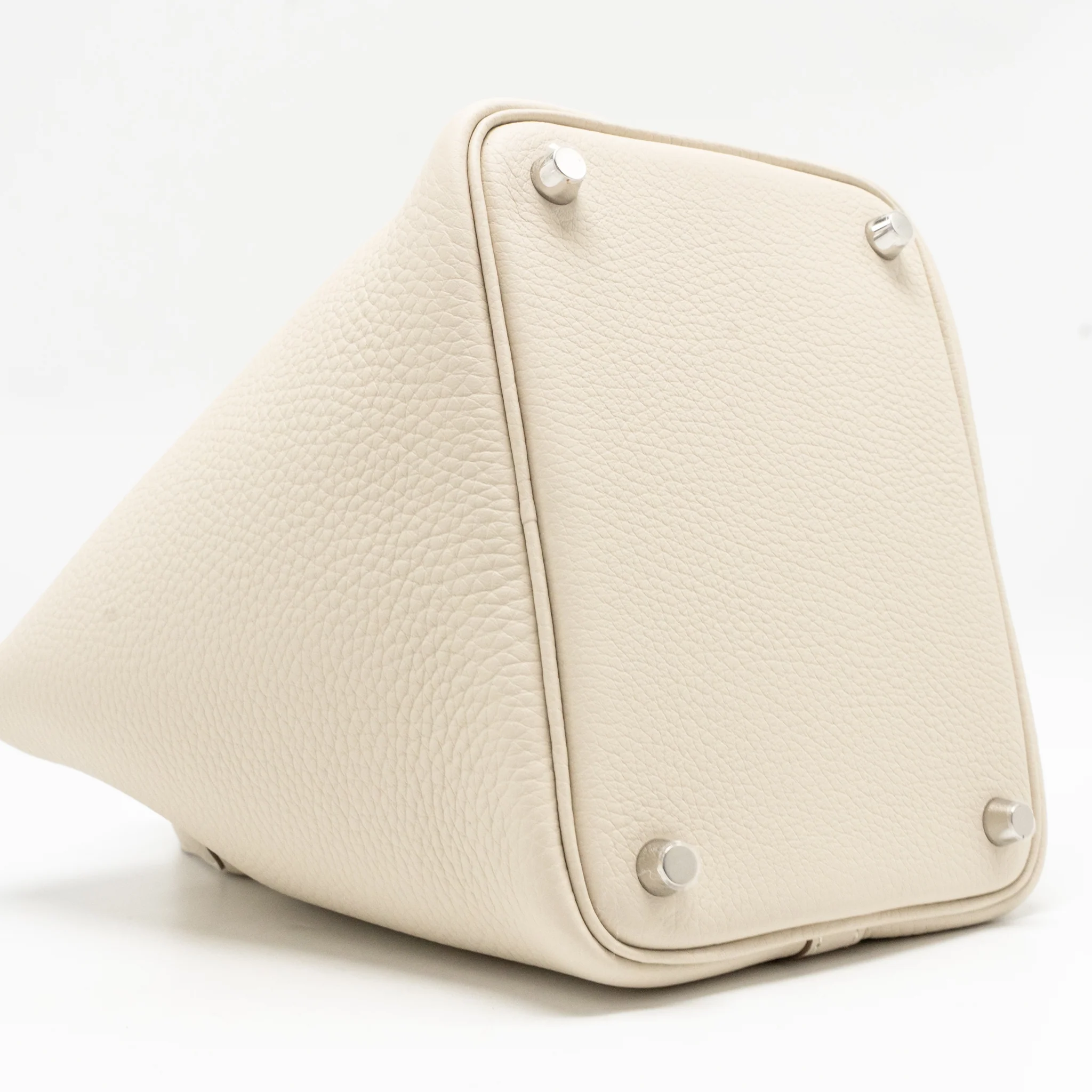 Hermes Picotin 18 Lock Bag Clemence Craie SHW Stamp K - Image 7
