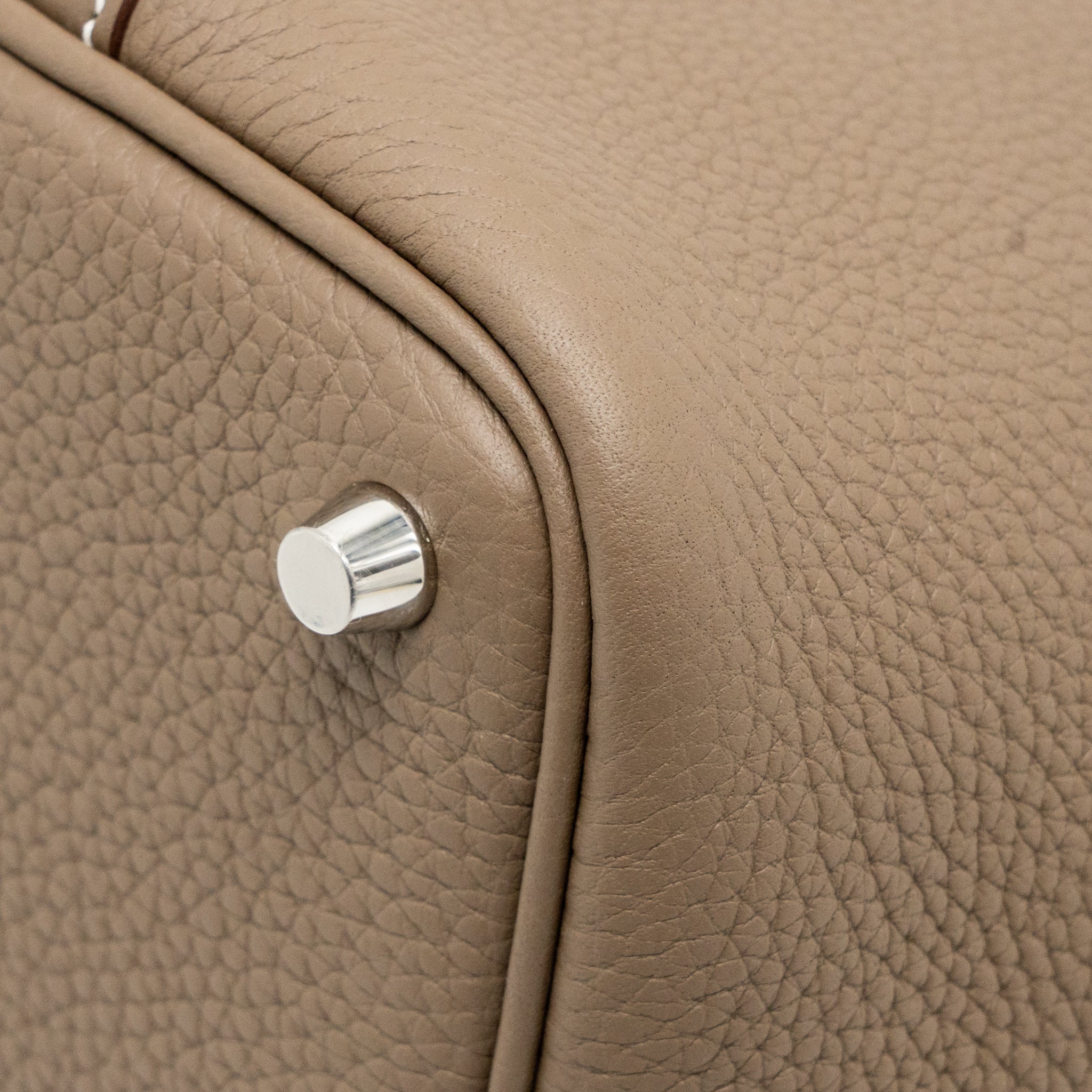 Hermes Picotin 18 Lock Bag Clemence Etoupe SHW Stamp K - Image 10