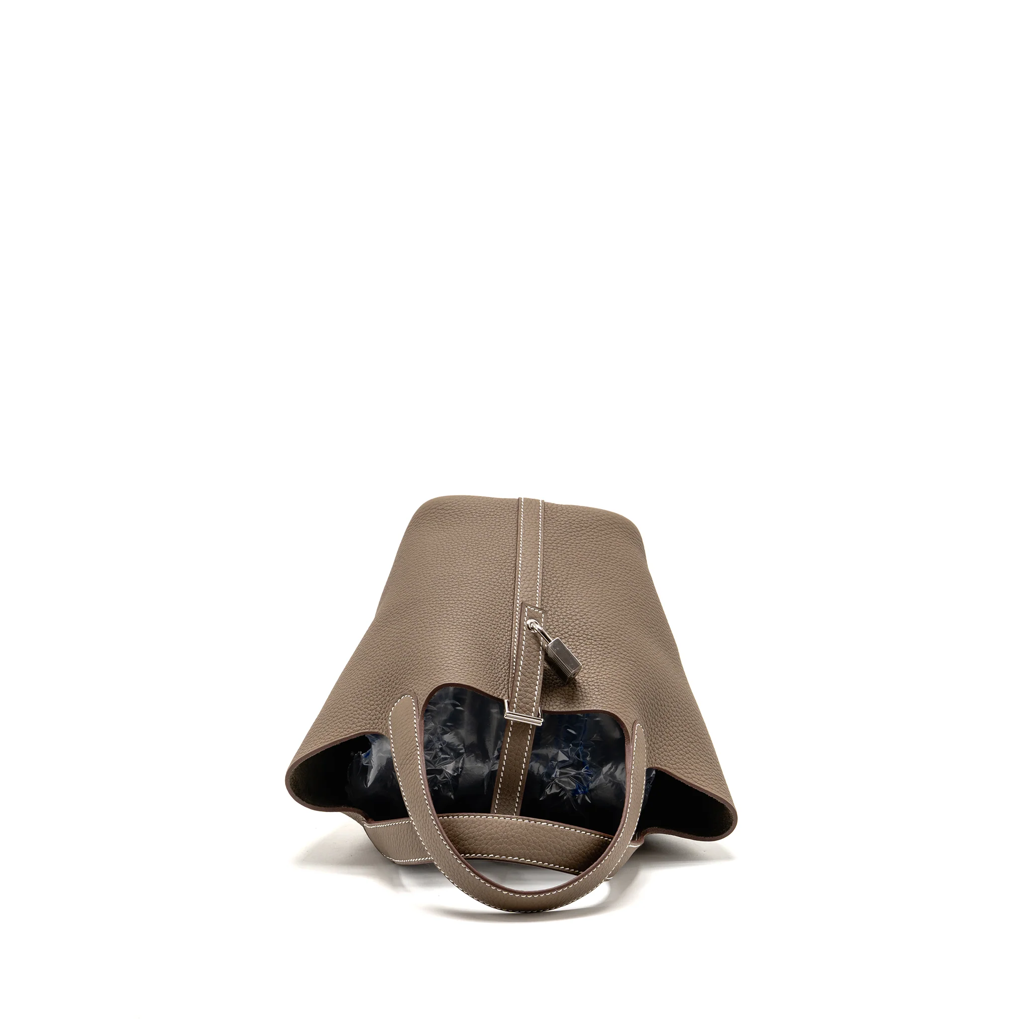 Hermes Picotin 18 Lock Bag Clemence Etoupe SHW Stamp K - Image 5
