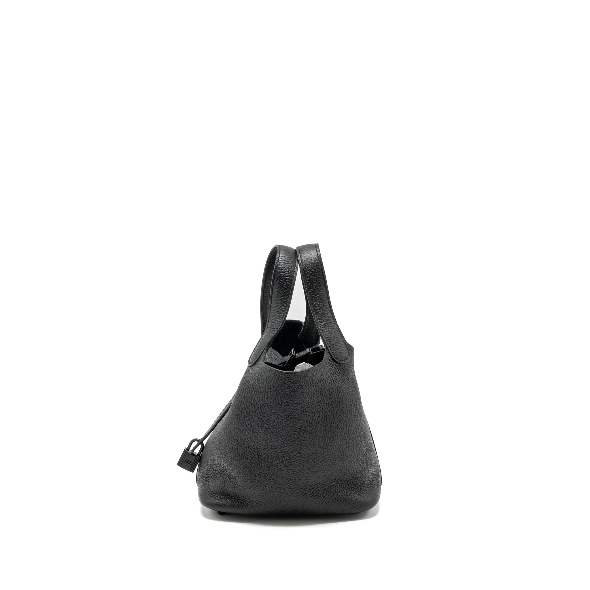 Hermes picotin 18 lock bag clemence so black with black hardware Stamp Z - Image 3