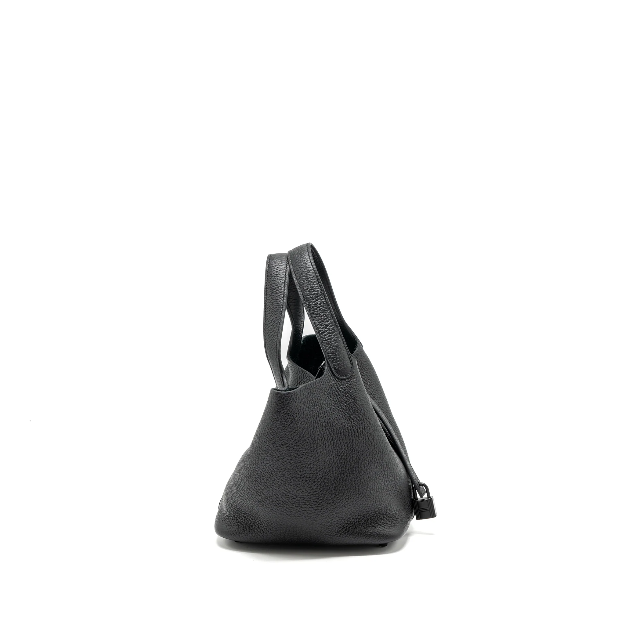 Hermes picotin 18 lock bag clemence so black with black hardware Stamp Z - Image 4