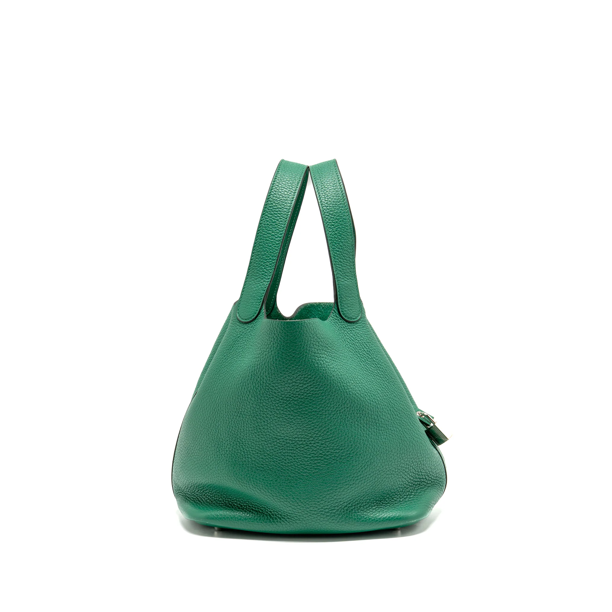 Hermes Picotin 22 Lock Bag Clemence Vert Vertigo SHW Stamp A - Image 3