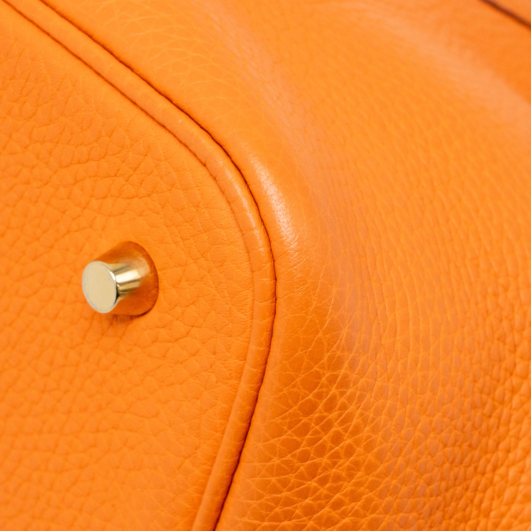 Hermes picotin 22 lock bag clemence orange GHW Stamp U - Image 10