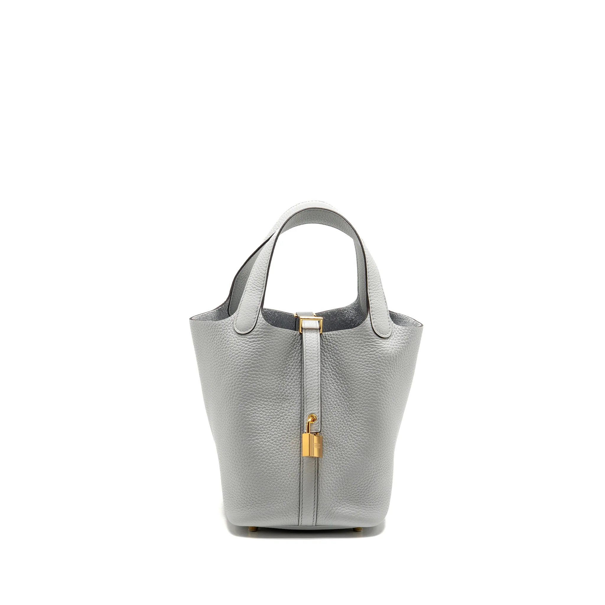 Hermes Picotin 18 Clemence Bleu Pale GHW Stamp B