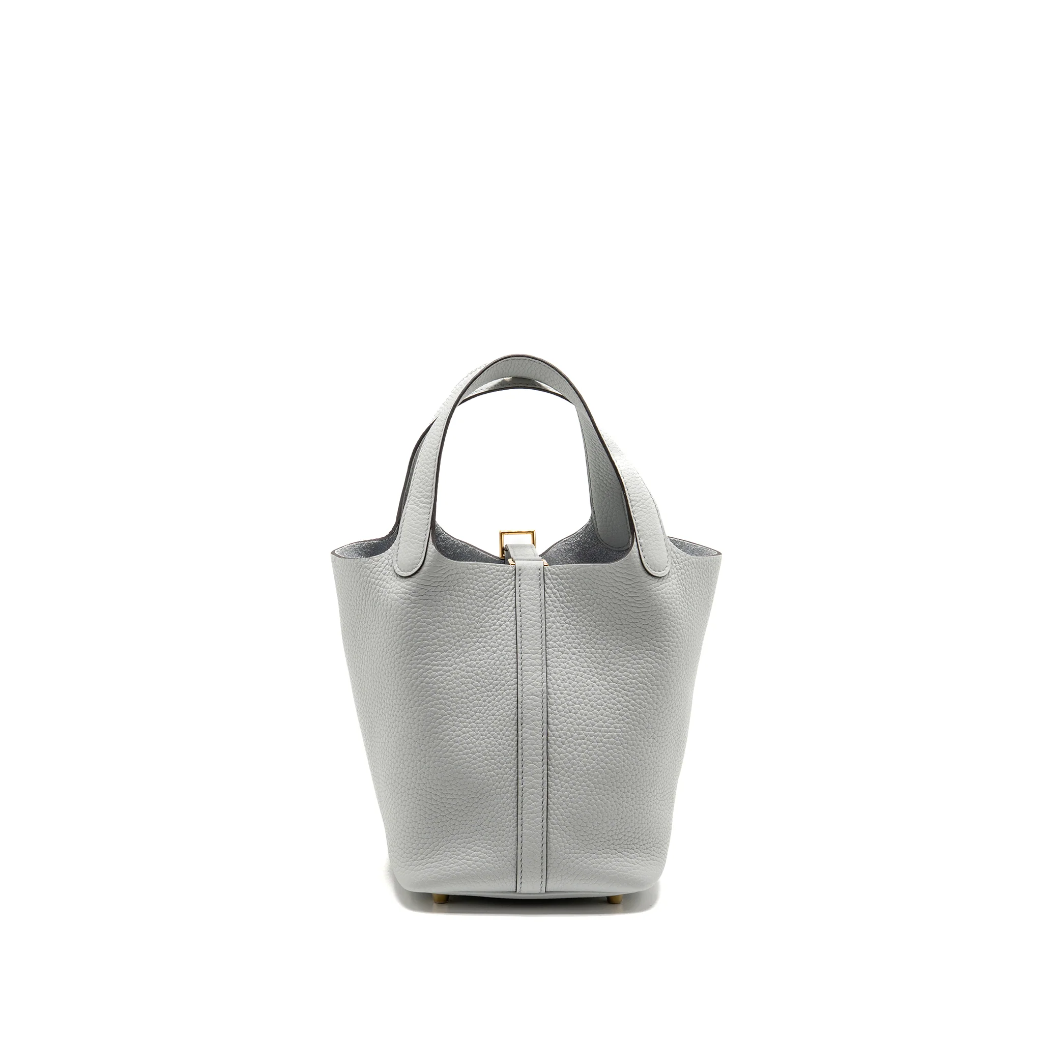 Hermes Picotin 18 Clemence Bleu Pale GHW Stamp B - Image 2