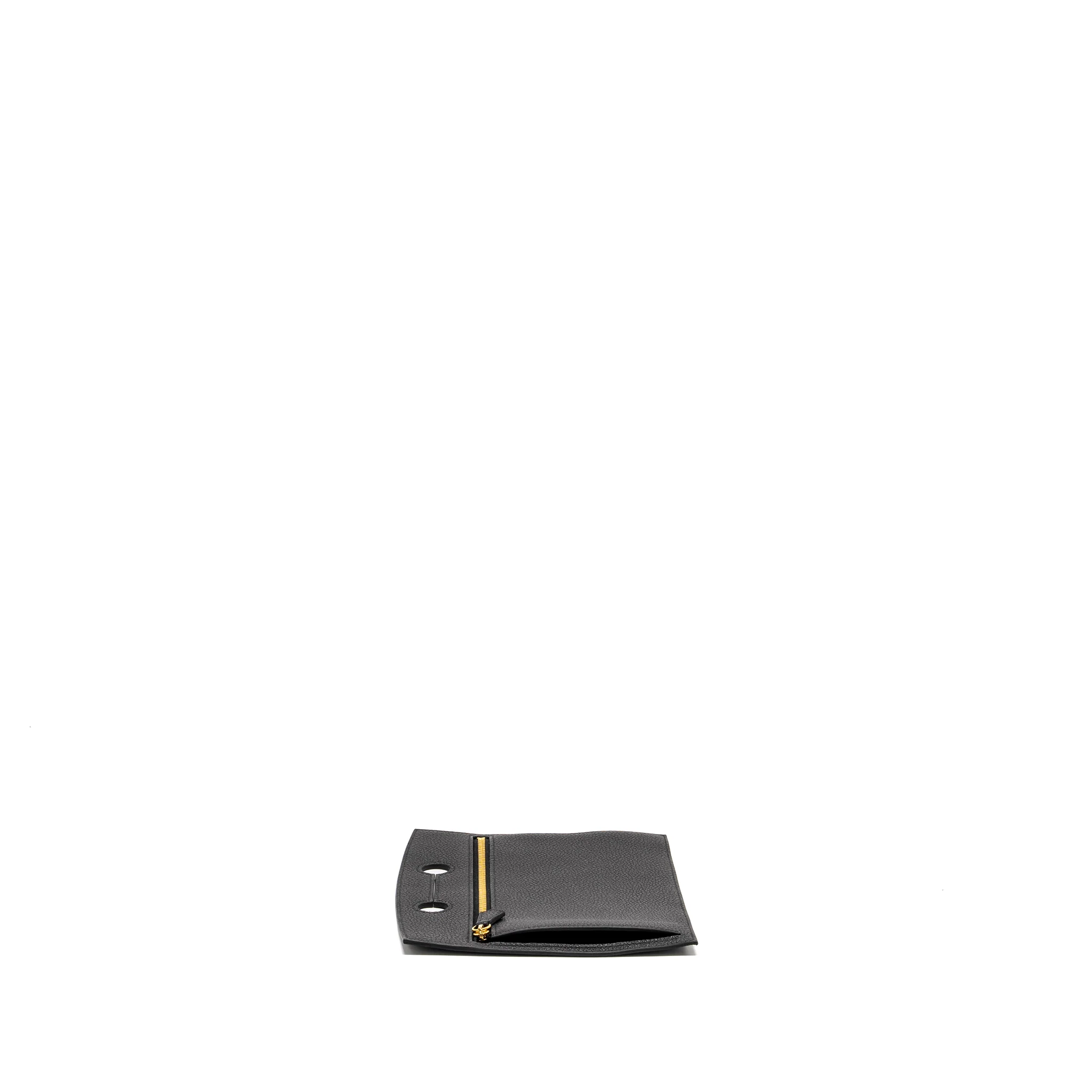 Hermes Pochette Backpocket 25 Togo Black GHW Stamp Z - Image 4