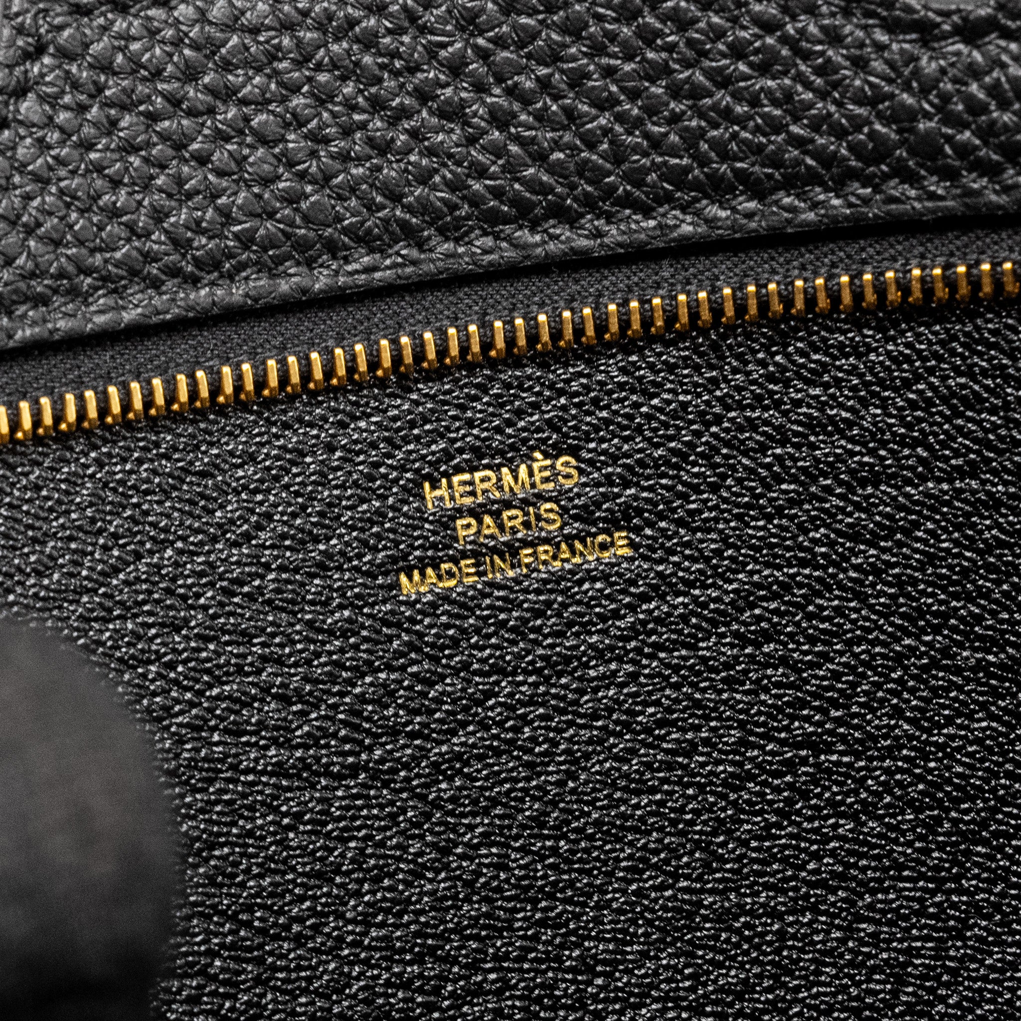 Hermes Pochette Backpocket 25 Togo Black GHW Stamp Z - Image 7