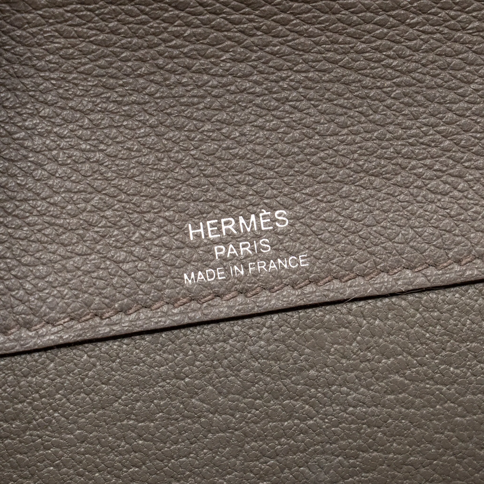Hermes Pochette Kelly Depeches 25 Evercolor gris Etain SHW stamp Z - Image 16