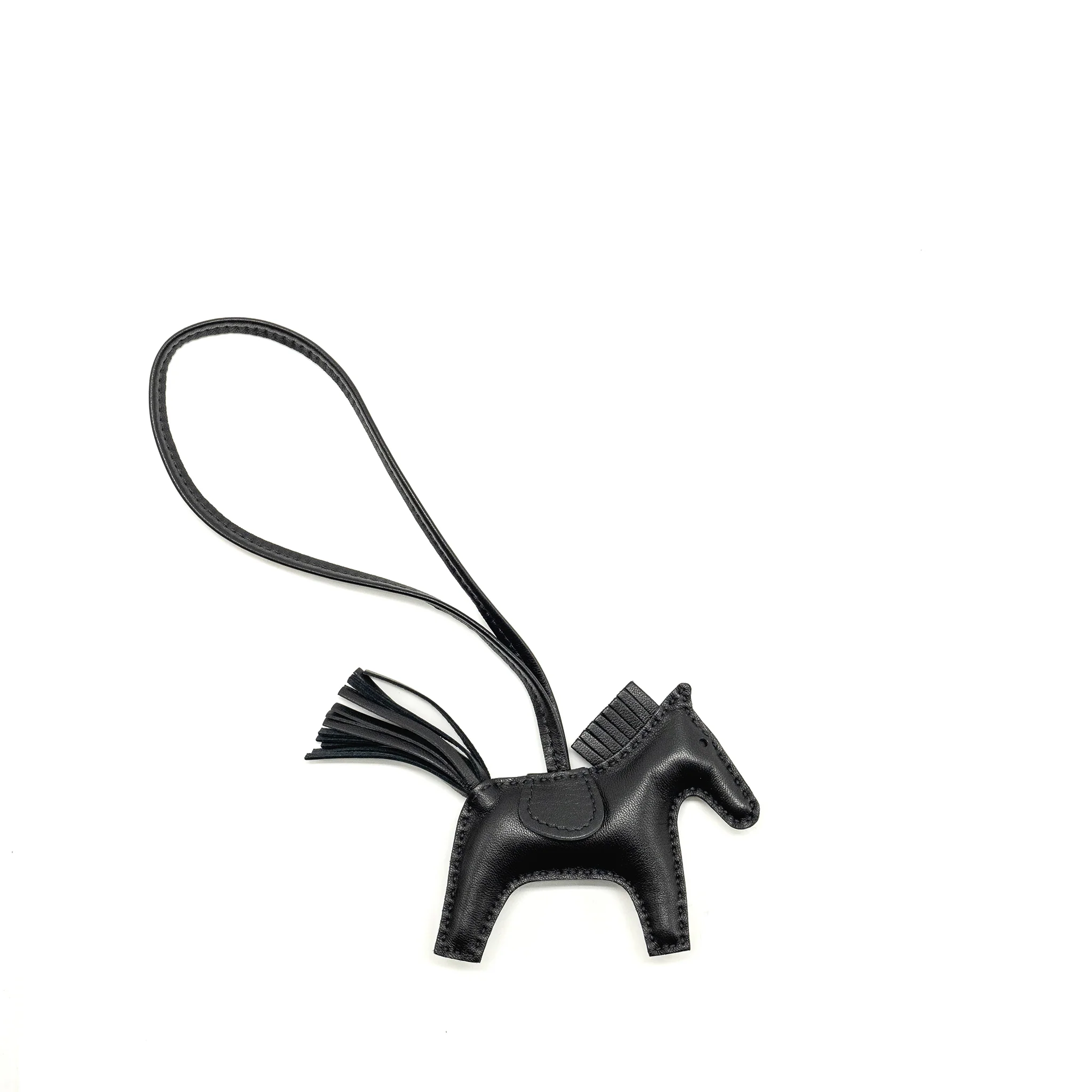 Hermes rodeo pm bag charm so black stamp D - Image 2